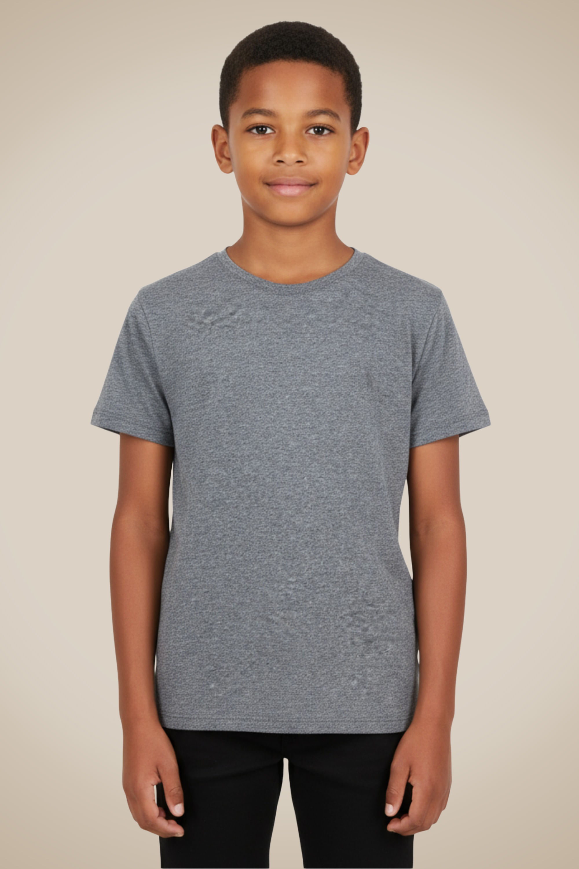 Camiseta Mini Tp Malha Pessego - Azul Iron - 10