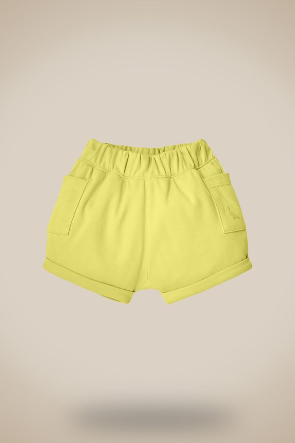 Short Pima Bb Melhor Do Mundo Amarelo Claro - 1