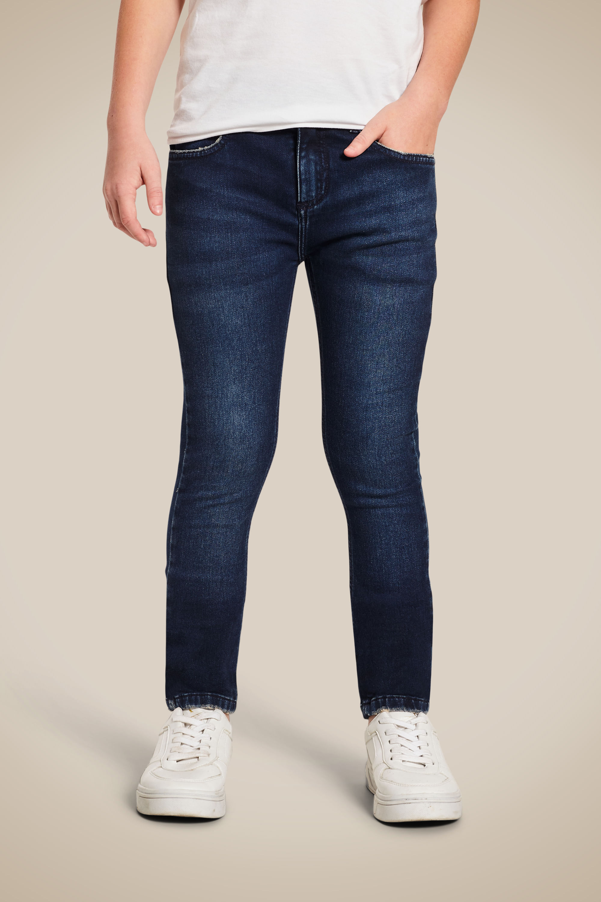 Calca Mini Jeans Skinny Tp Moletom Raul - Indigo - 06