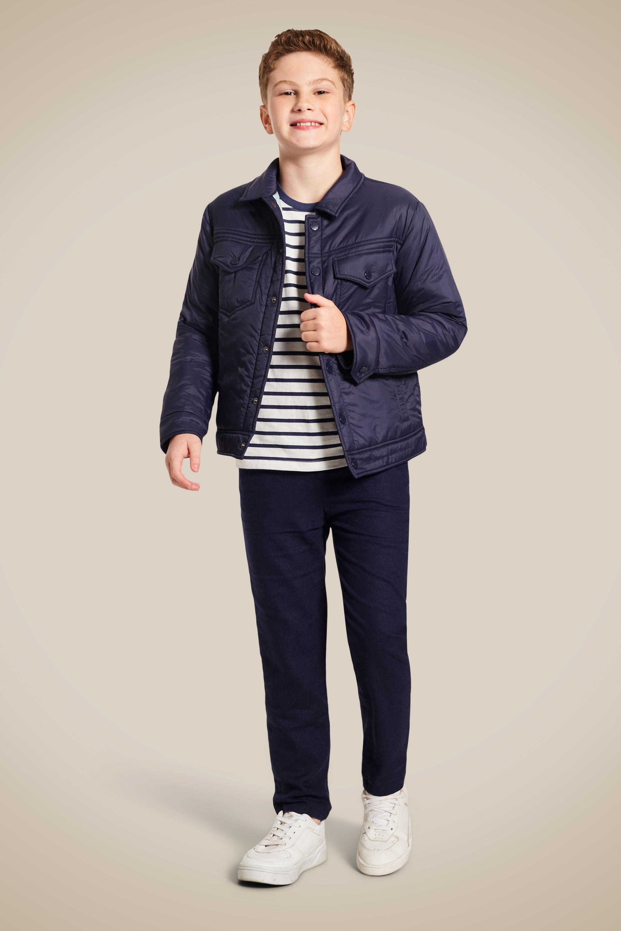 Calca Mini Casual Linho