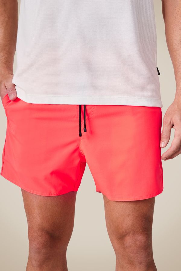Short Praia Liso Basico Rosa Fluor - G