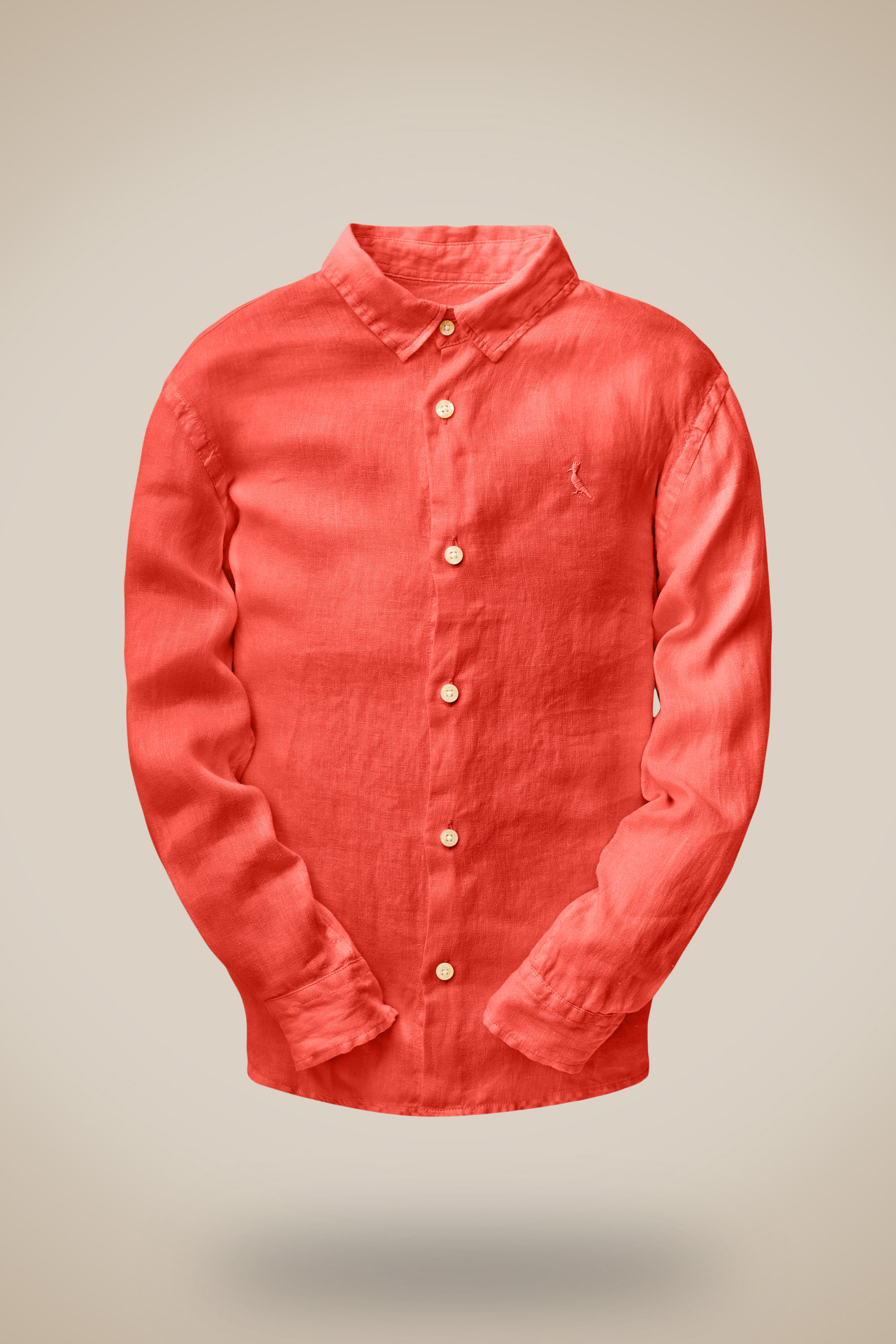 Camisa Mini Ml Tp Linho Tinturado
