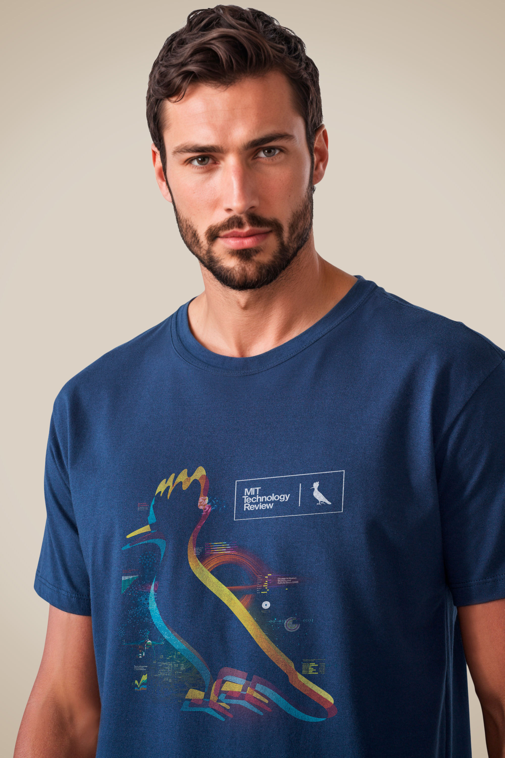 Camiseta Mit Neon Bird