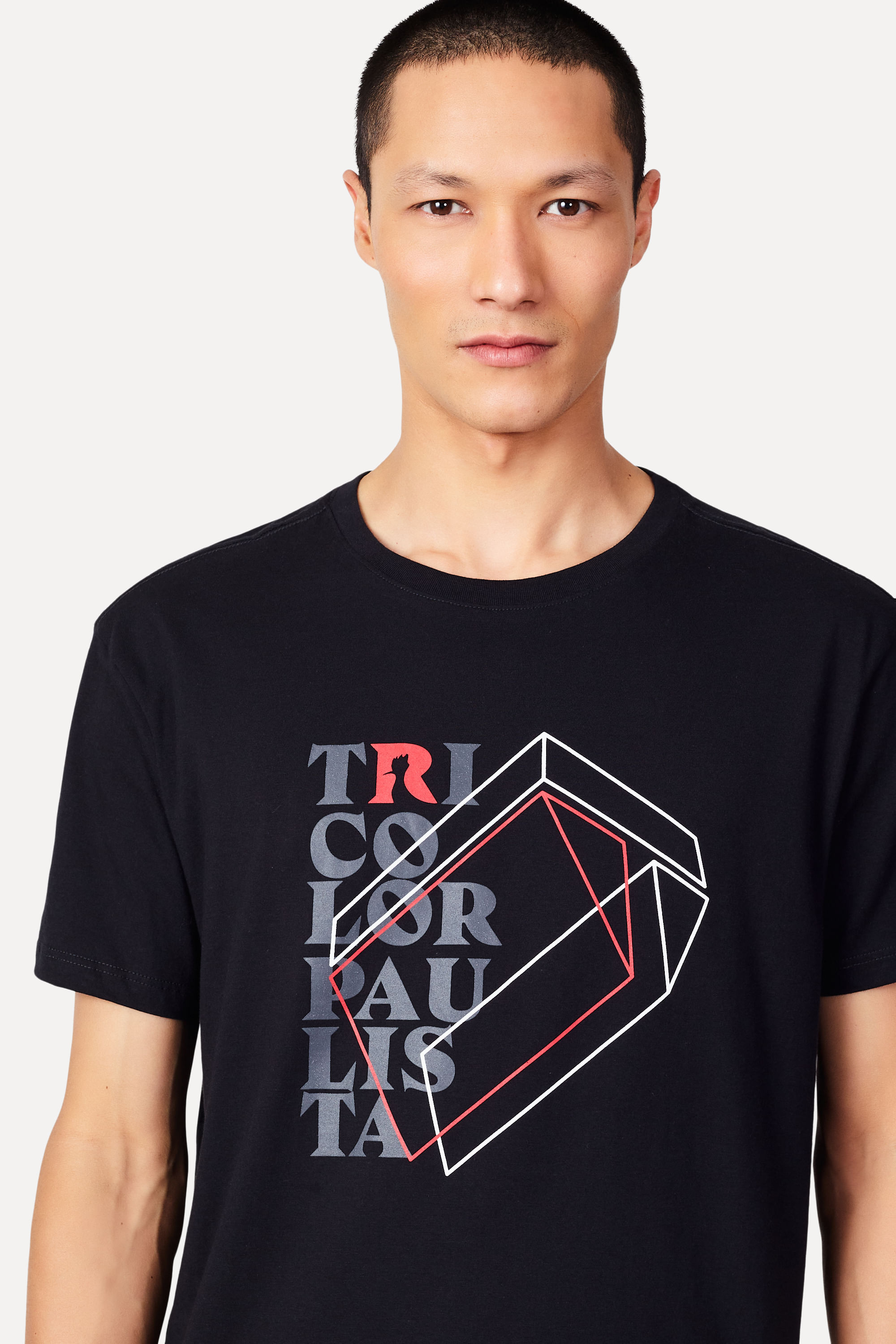 Camiseta Estampada Tricolor 3d Sp — Reserva