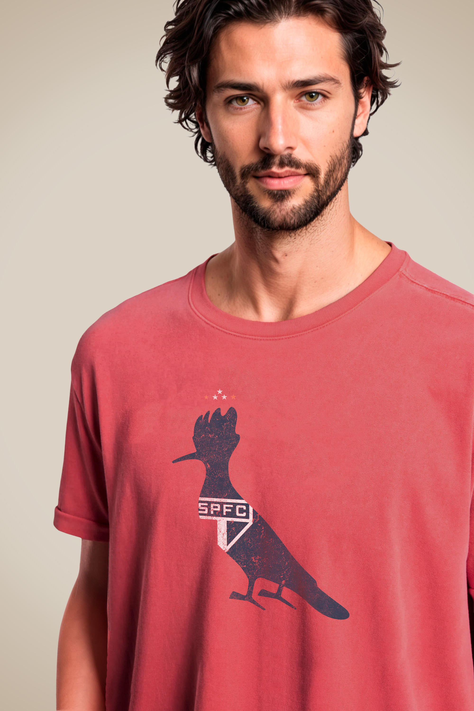 Camiseta Estampada Silk Pp Spfc - Vermelho Stoned - P