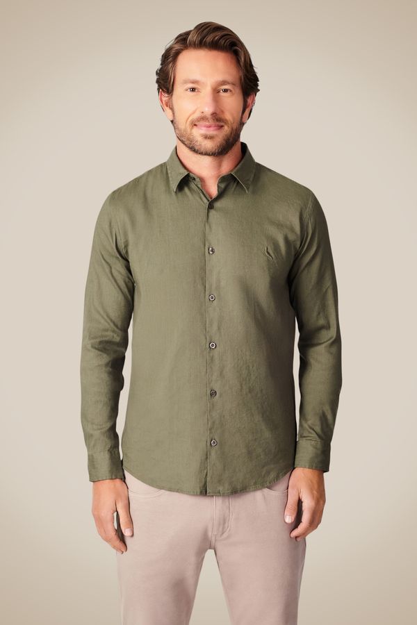 Camisa Ml Linho Tech Militar - M