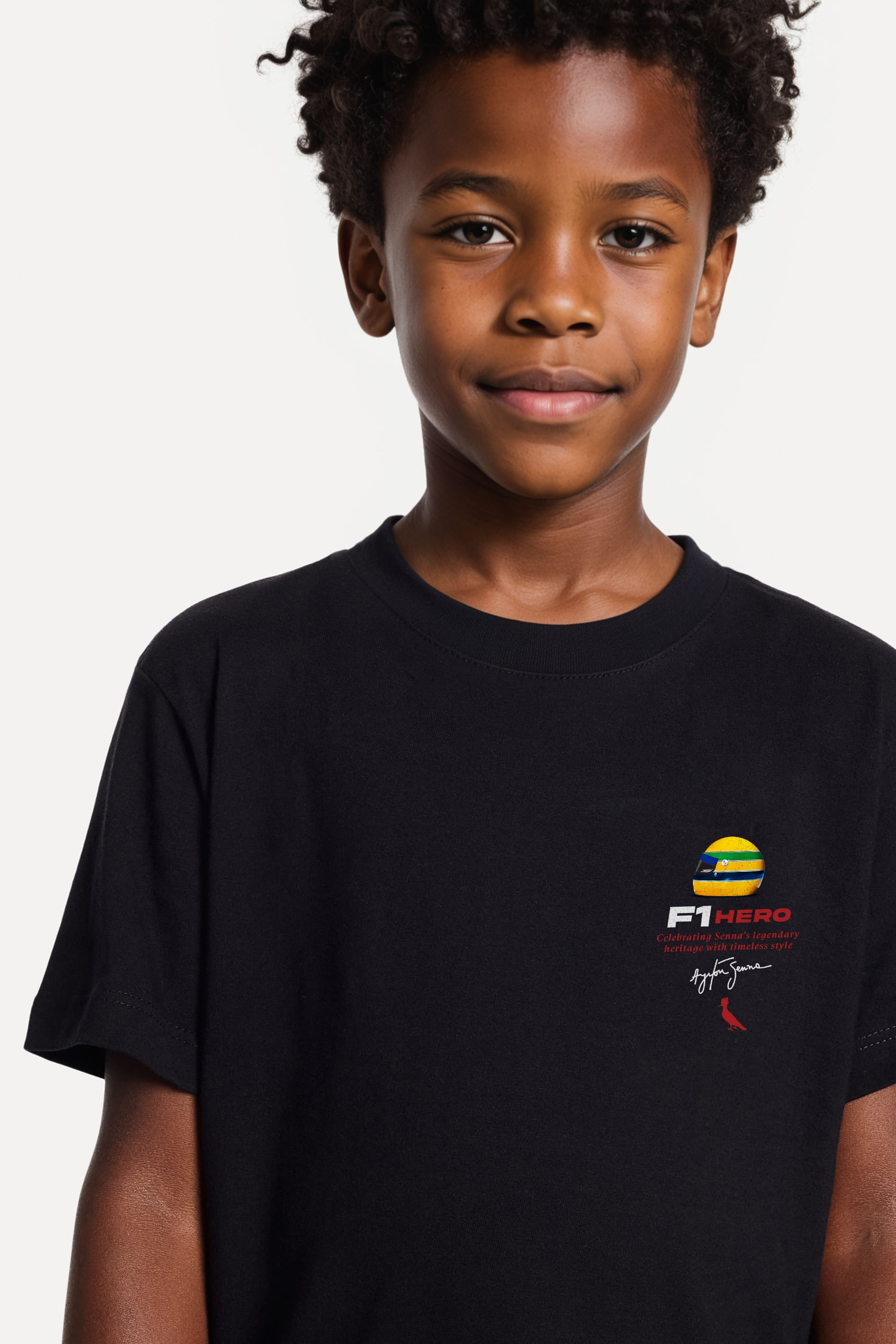 Camiseta Mini Estam Senna F1 Hero