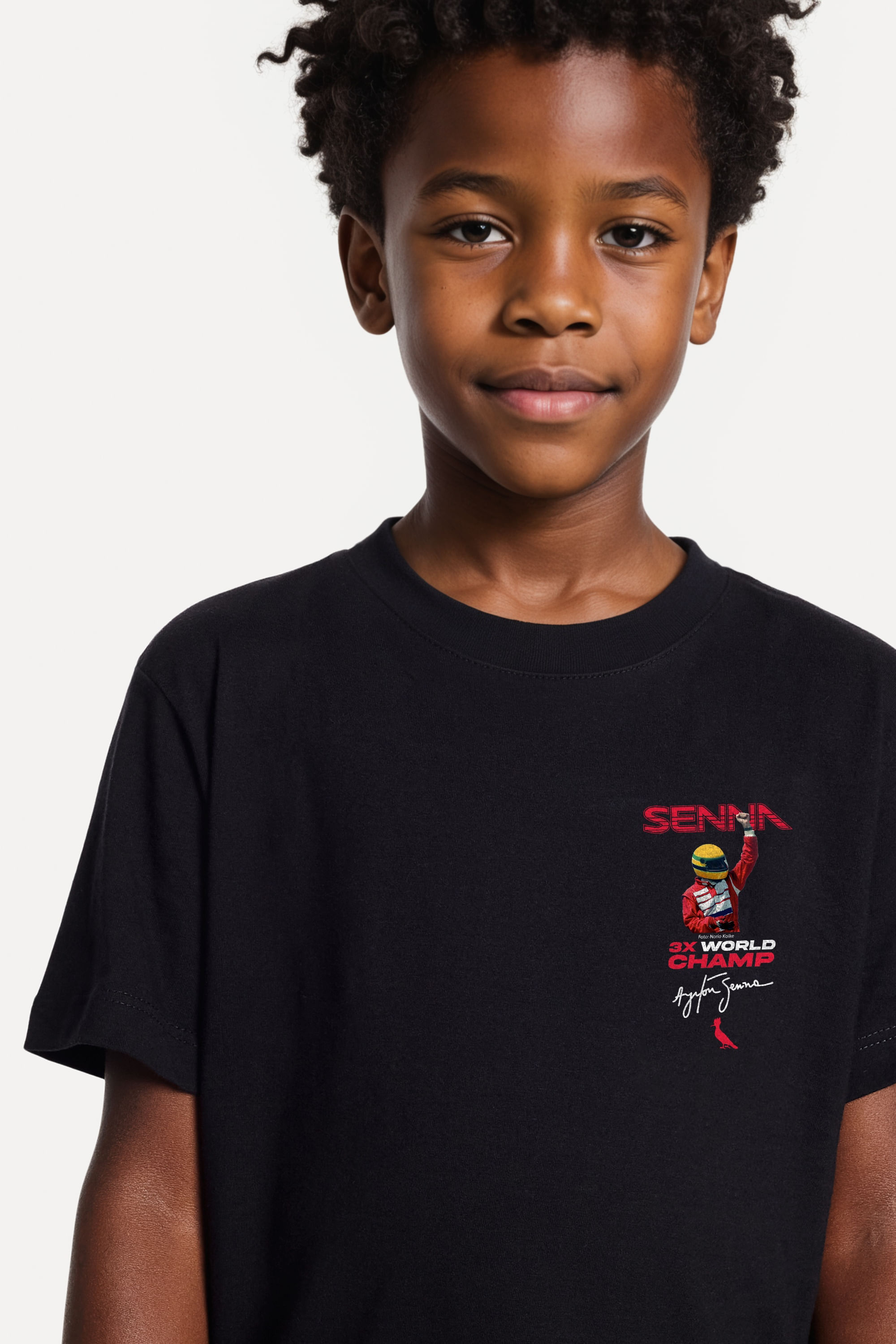Camiseta Mini Est Senna 3x World Champ