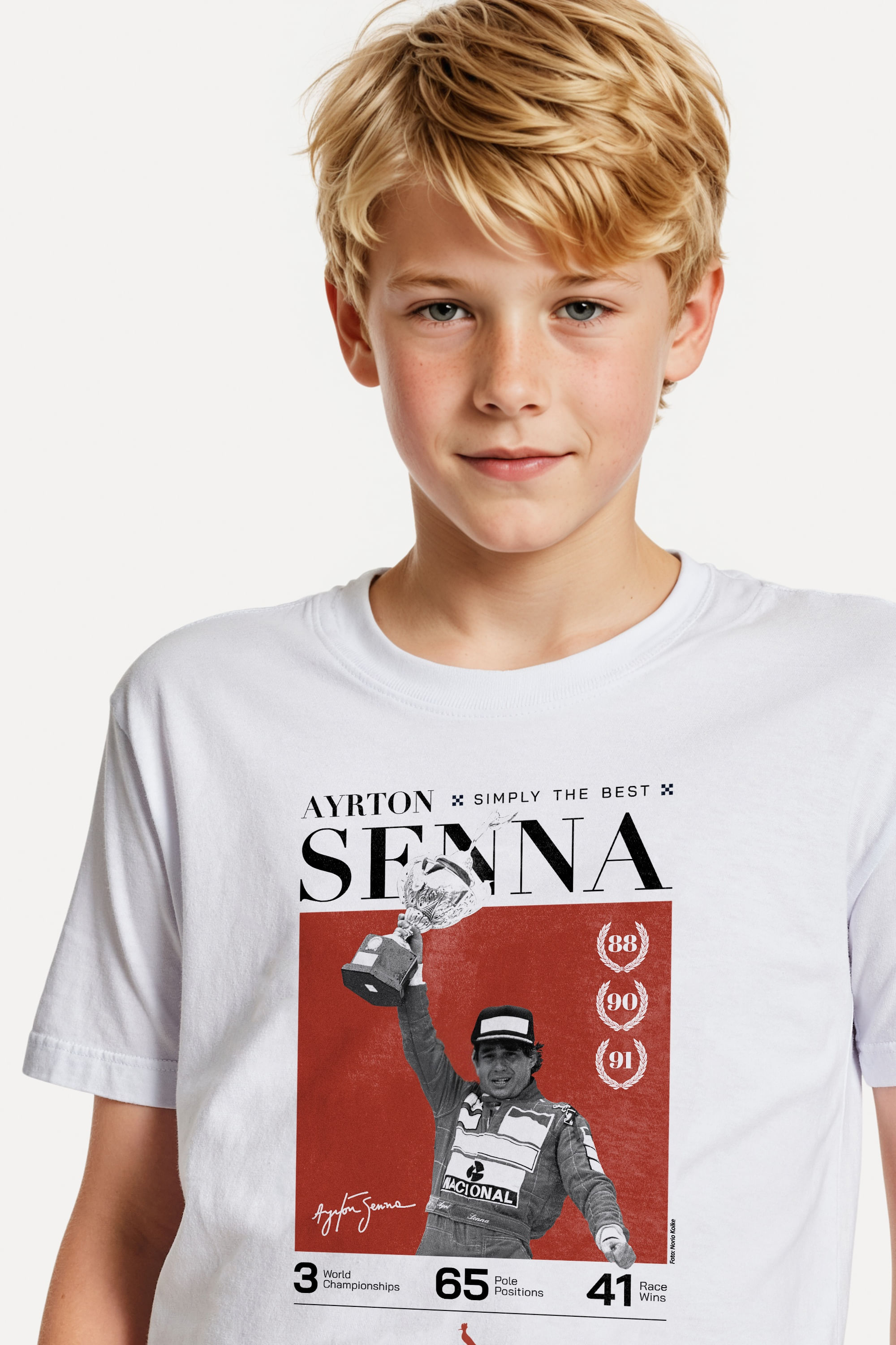 Camiseta Mini Est Senna Simply The Best