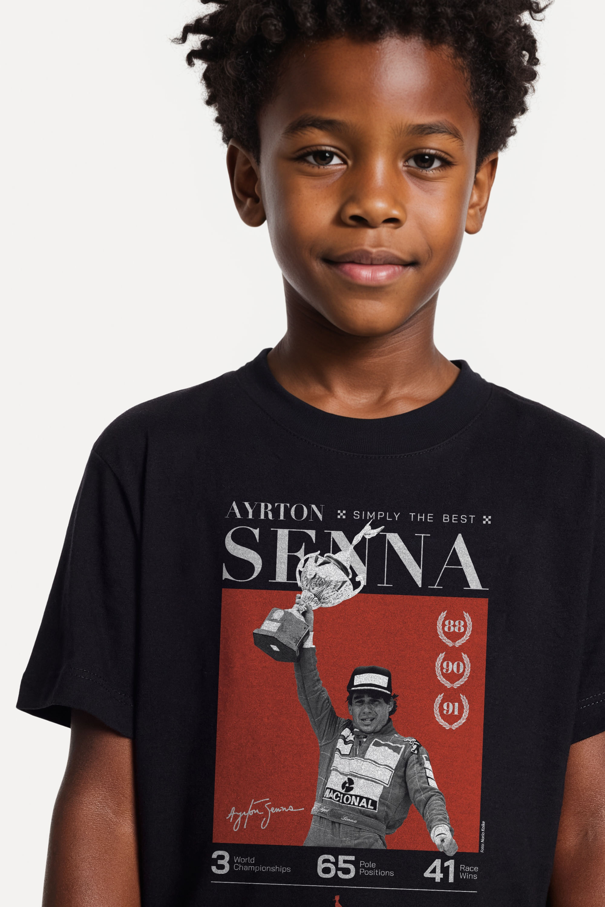 Camiseta Mini Est Senna Simply The Best