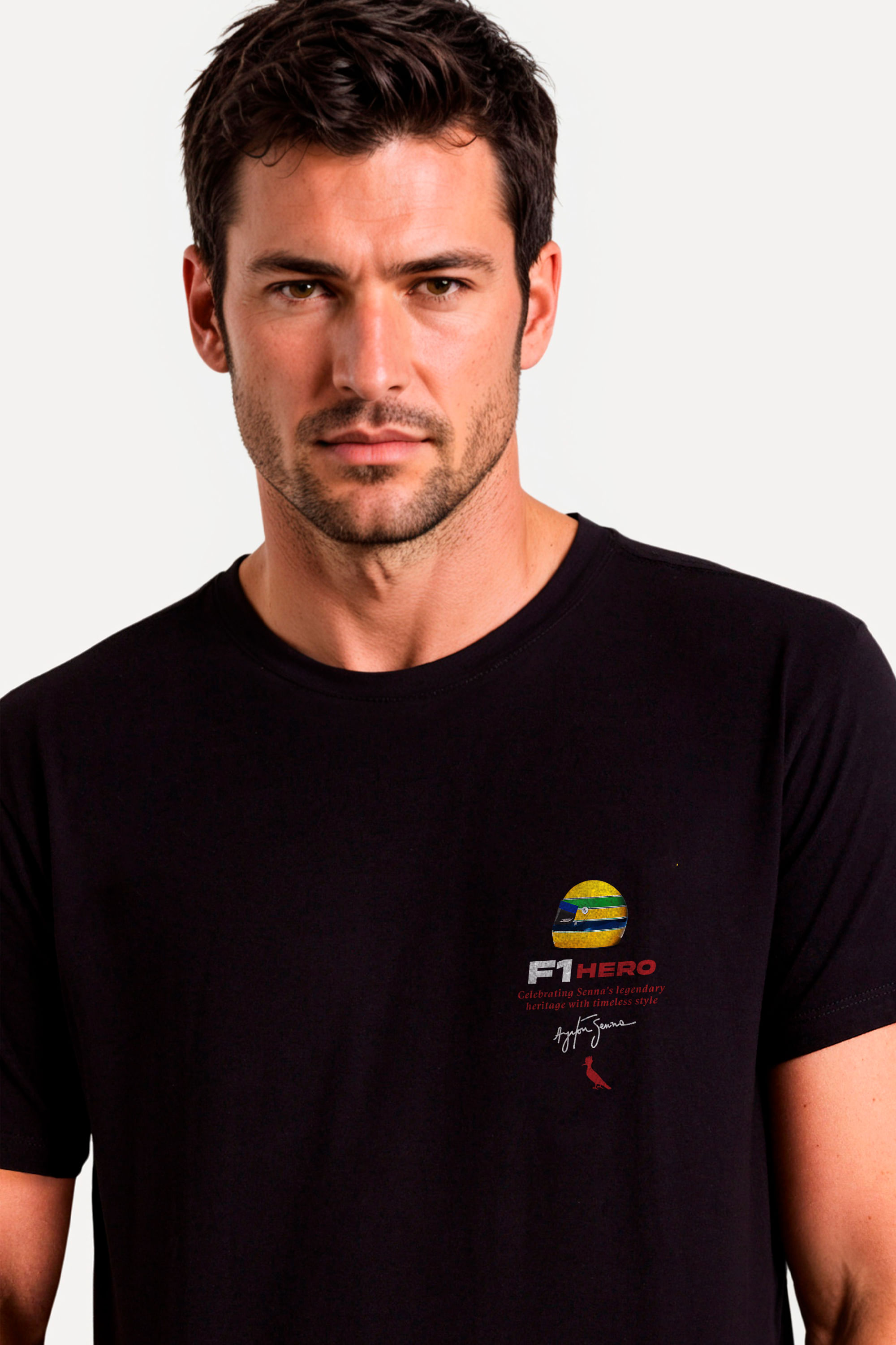 Camiseta Estampada Senna F1 Hero