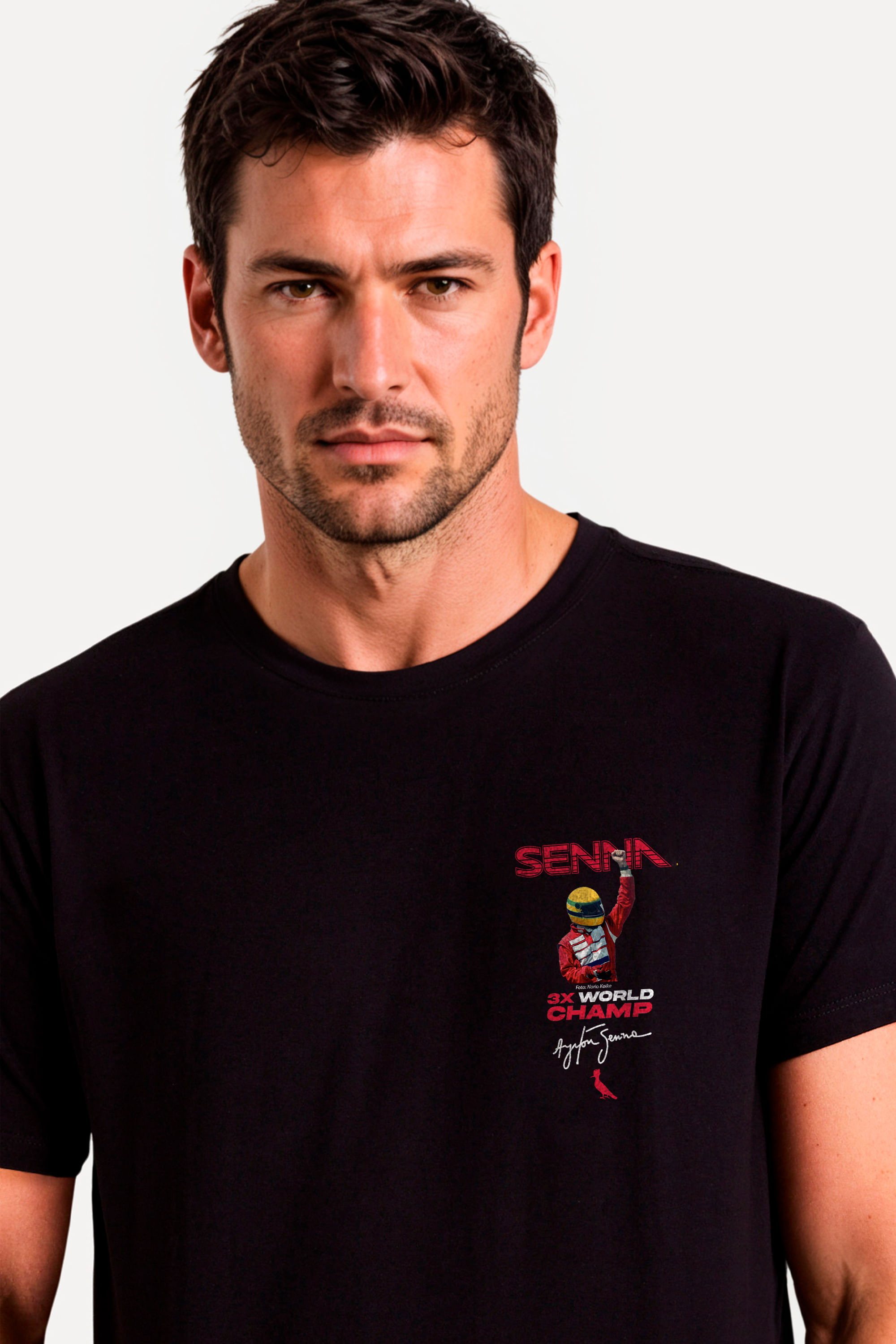 Camiseta Estampada Senna 3x World Champ
