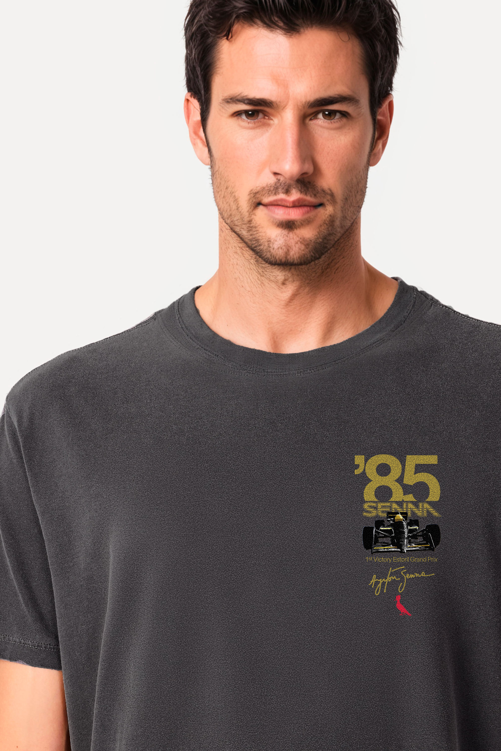 Camiseta Estampada Senna Estoril 85