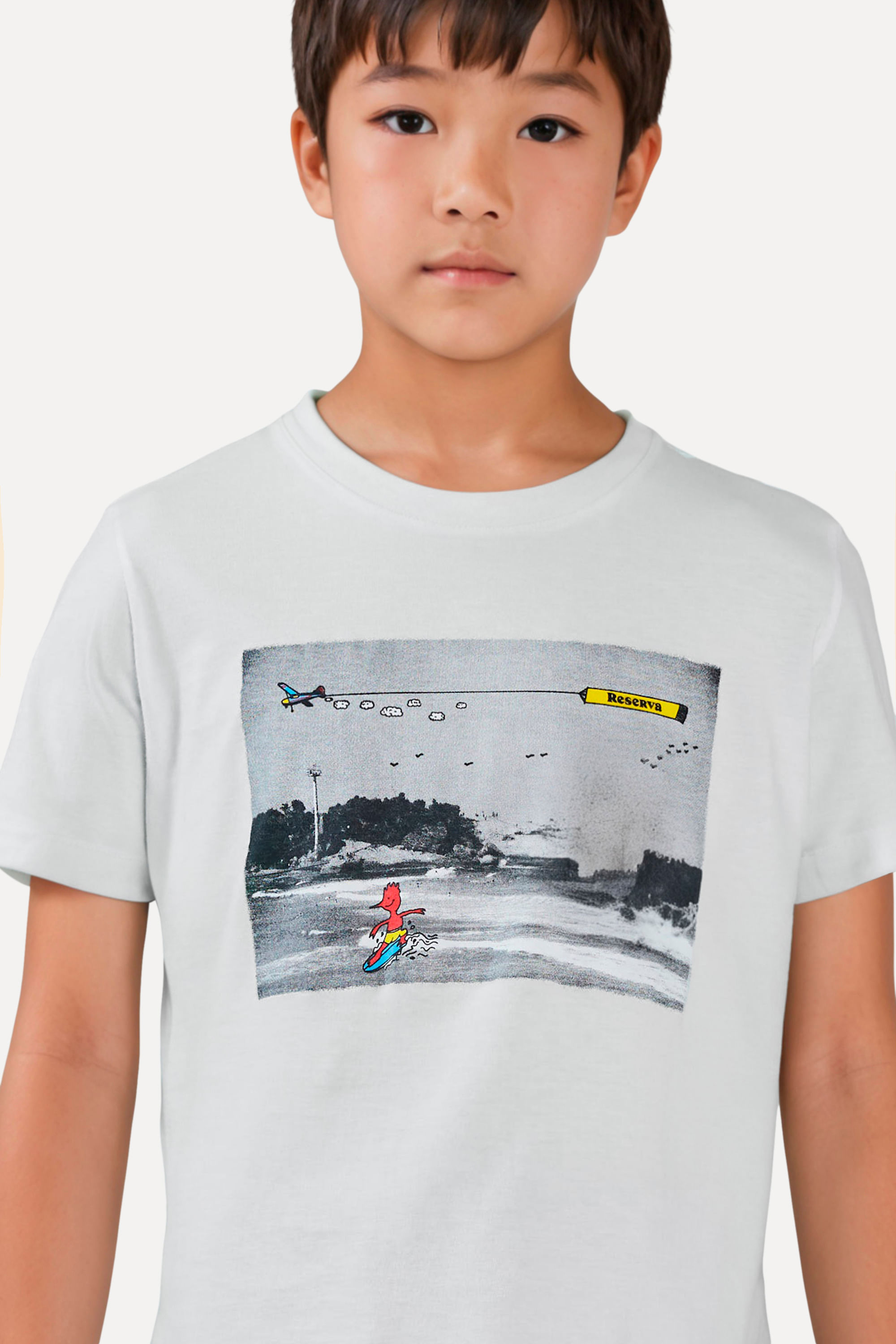 Camiseta Mini Estampa Dino Reserva