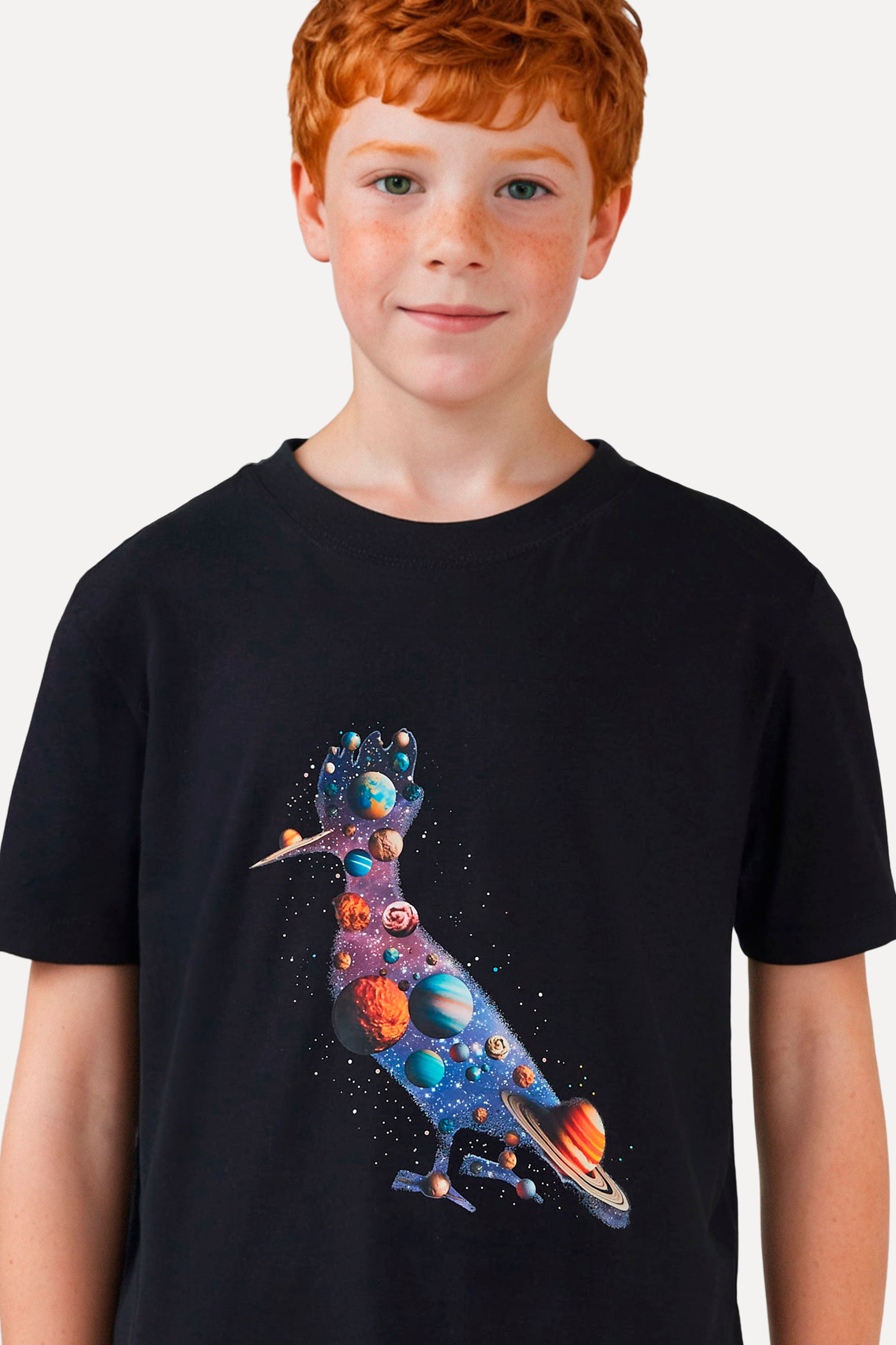 Camiseta Mini Pica Pau Galaxia - Preto - 12