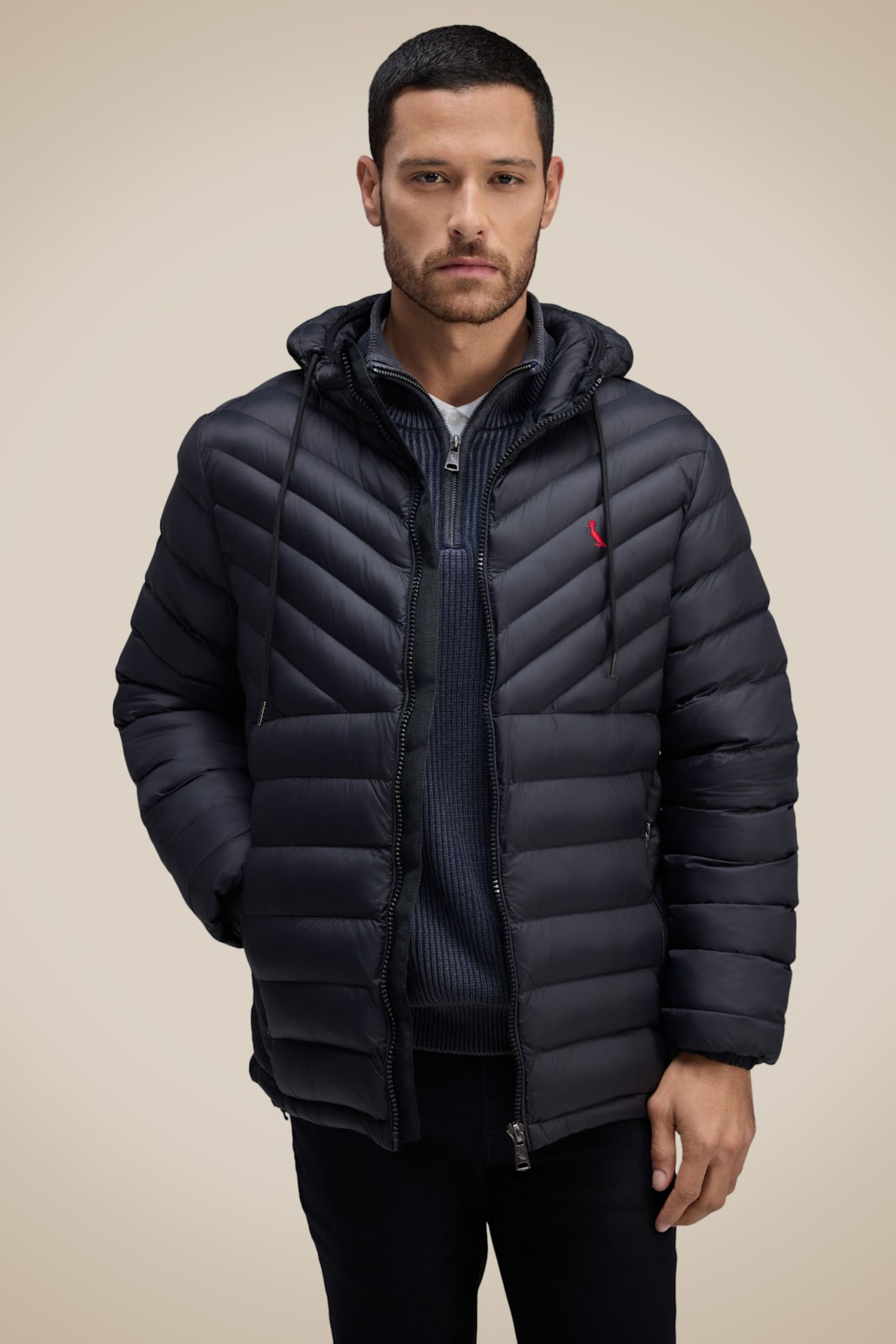 Jaqueta Puffer Uptown Red Bird - Preto - P
