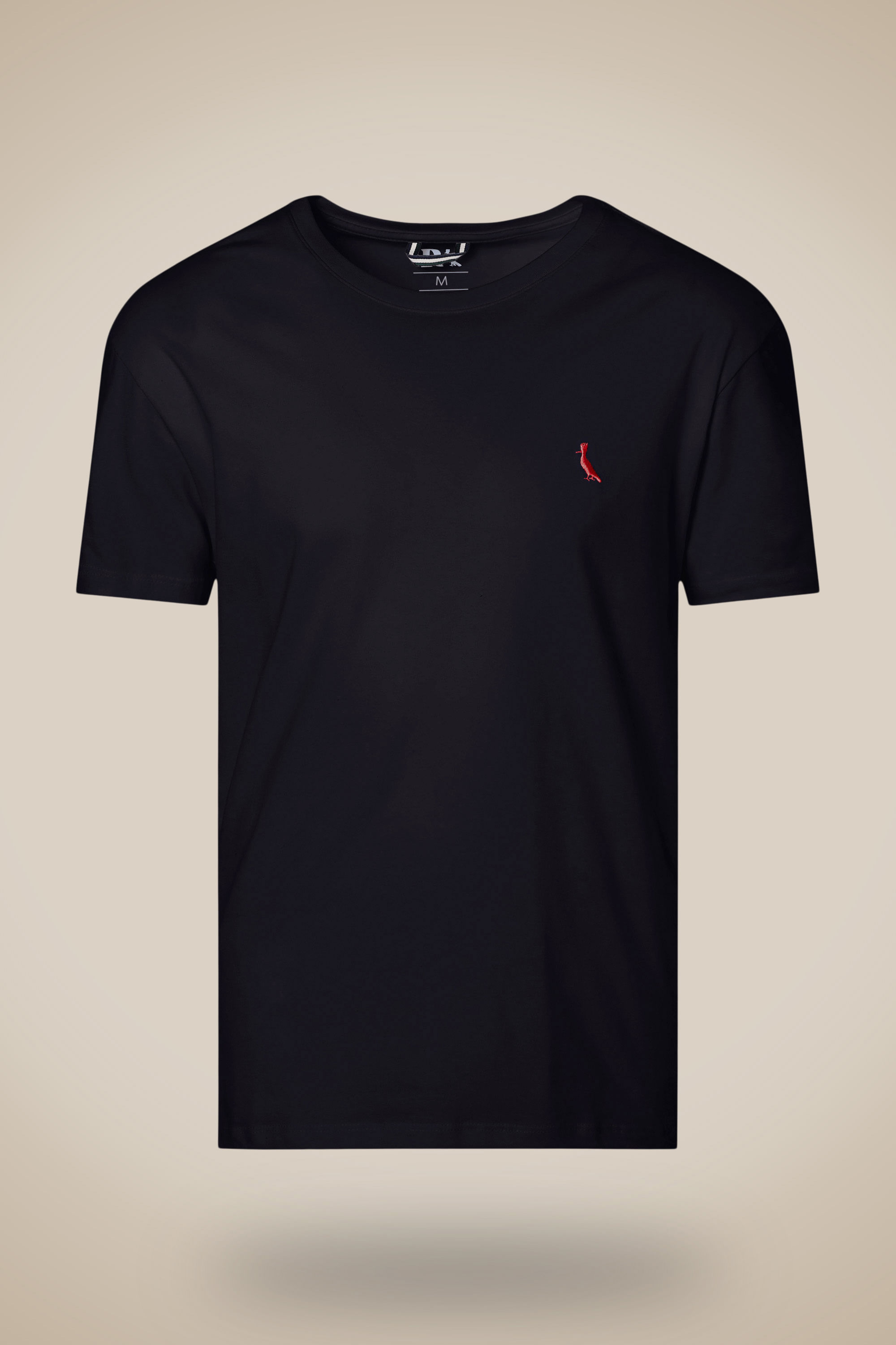 Camiseta Pima Red Bird - Preto - P