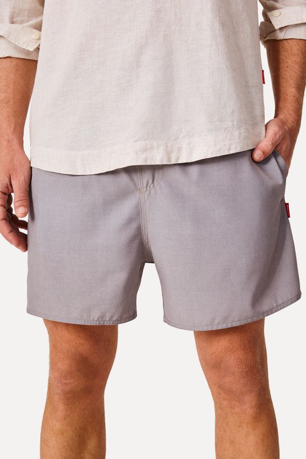 Short Praia Texturado Summer Cinza Lua - M