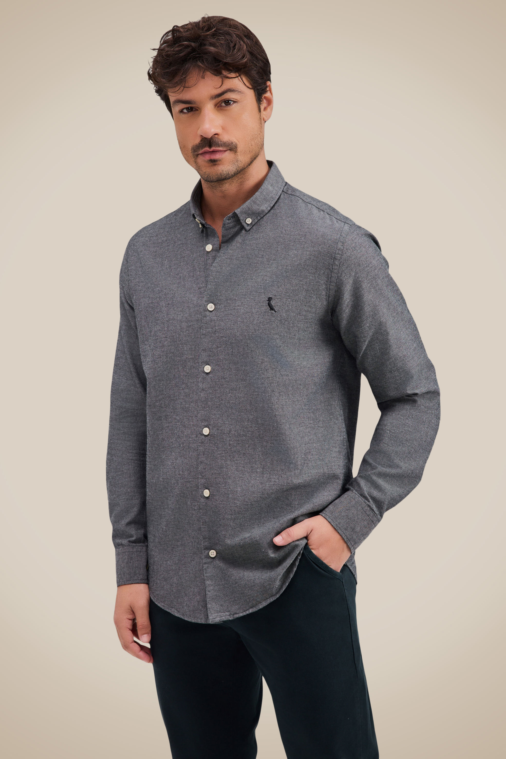 Camisa Oxford Color Ml