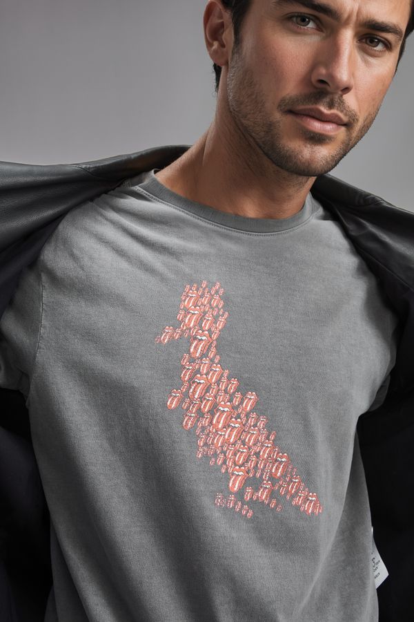 Camiseta Est Rolling Stones Pp Preto Stoned - M