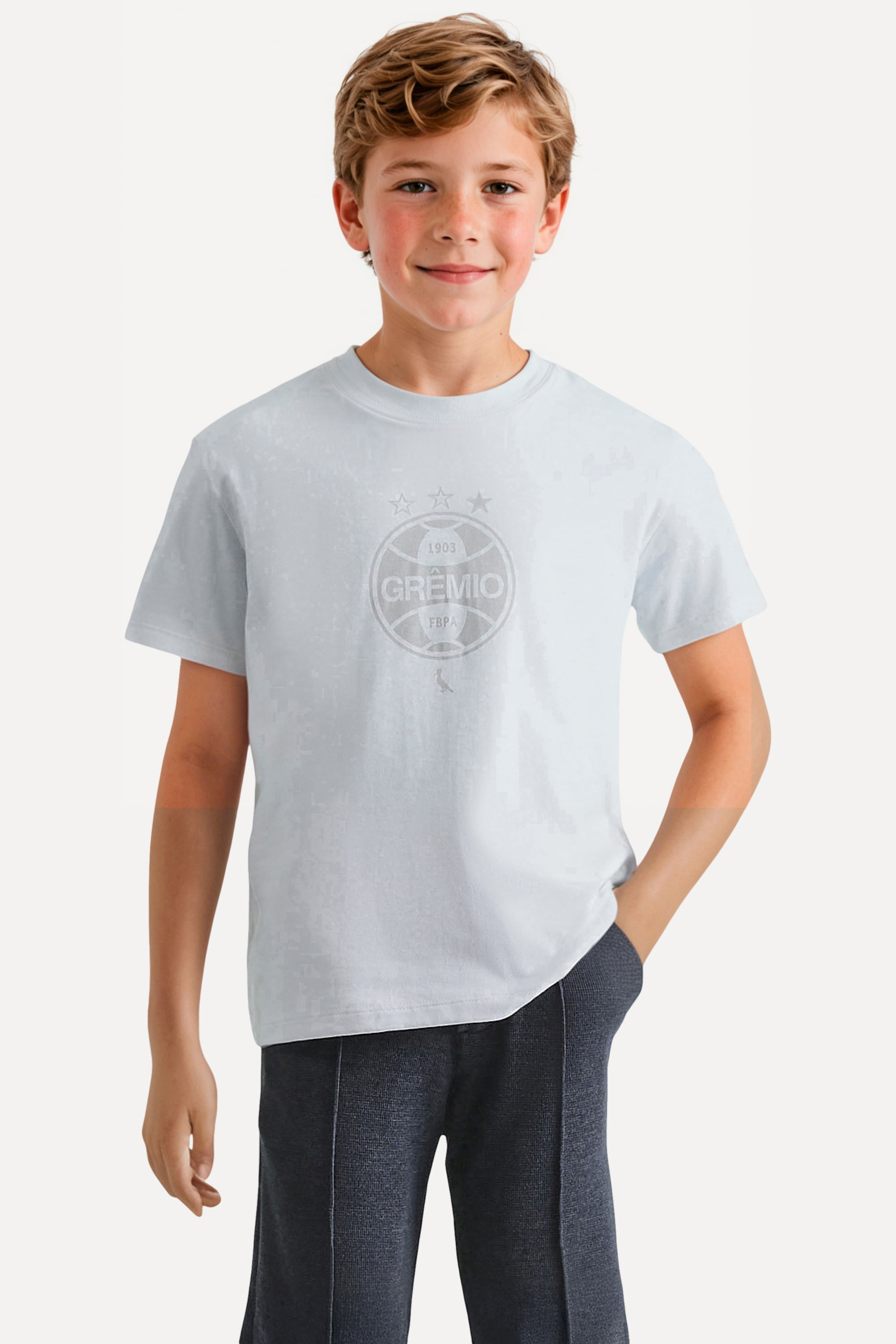 Camiseta Est Mini Escudo Peito Gremio