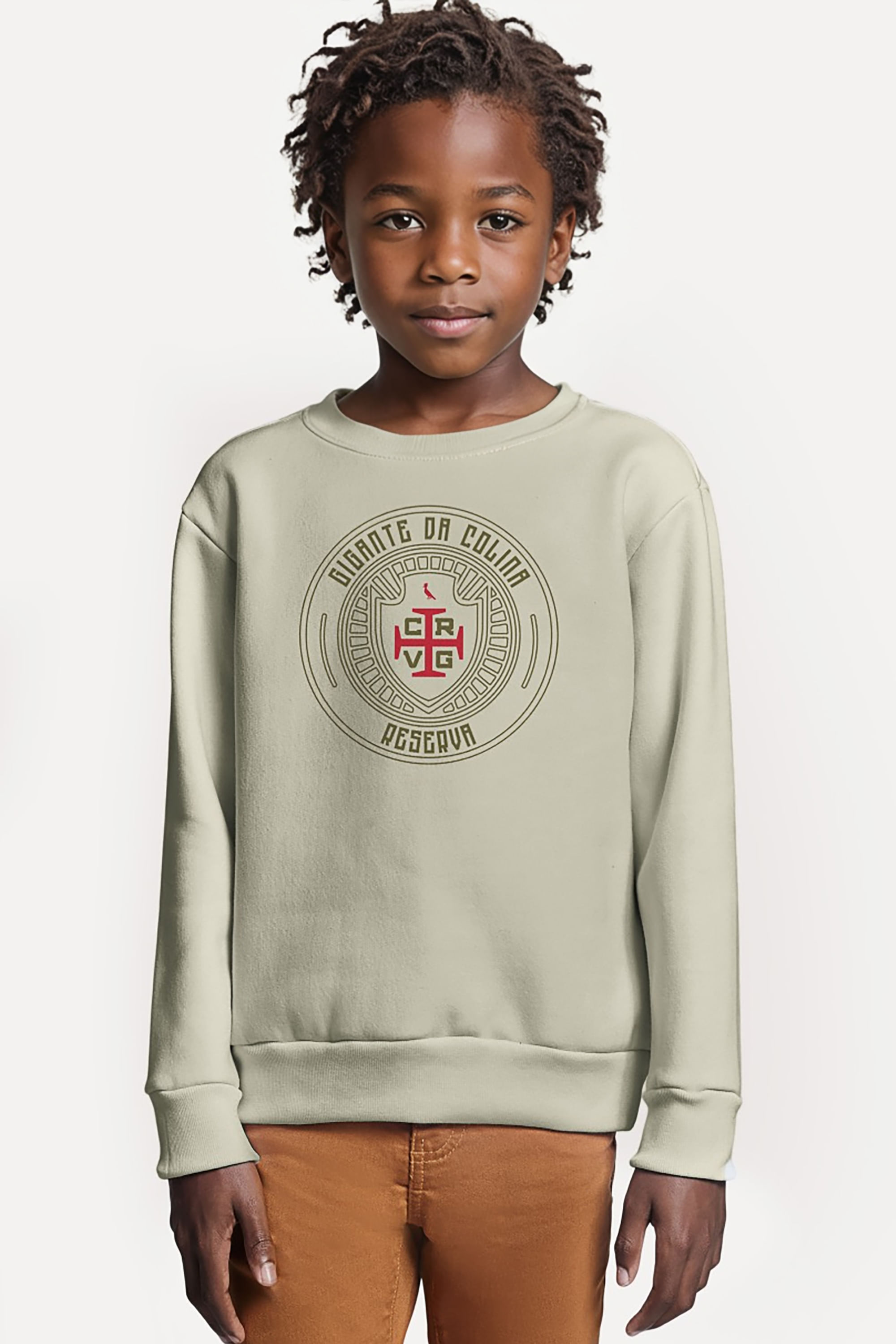 Sueter Moletom Mini Careca Cruz Vasco