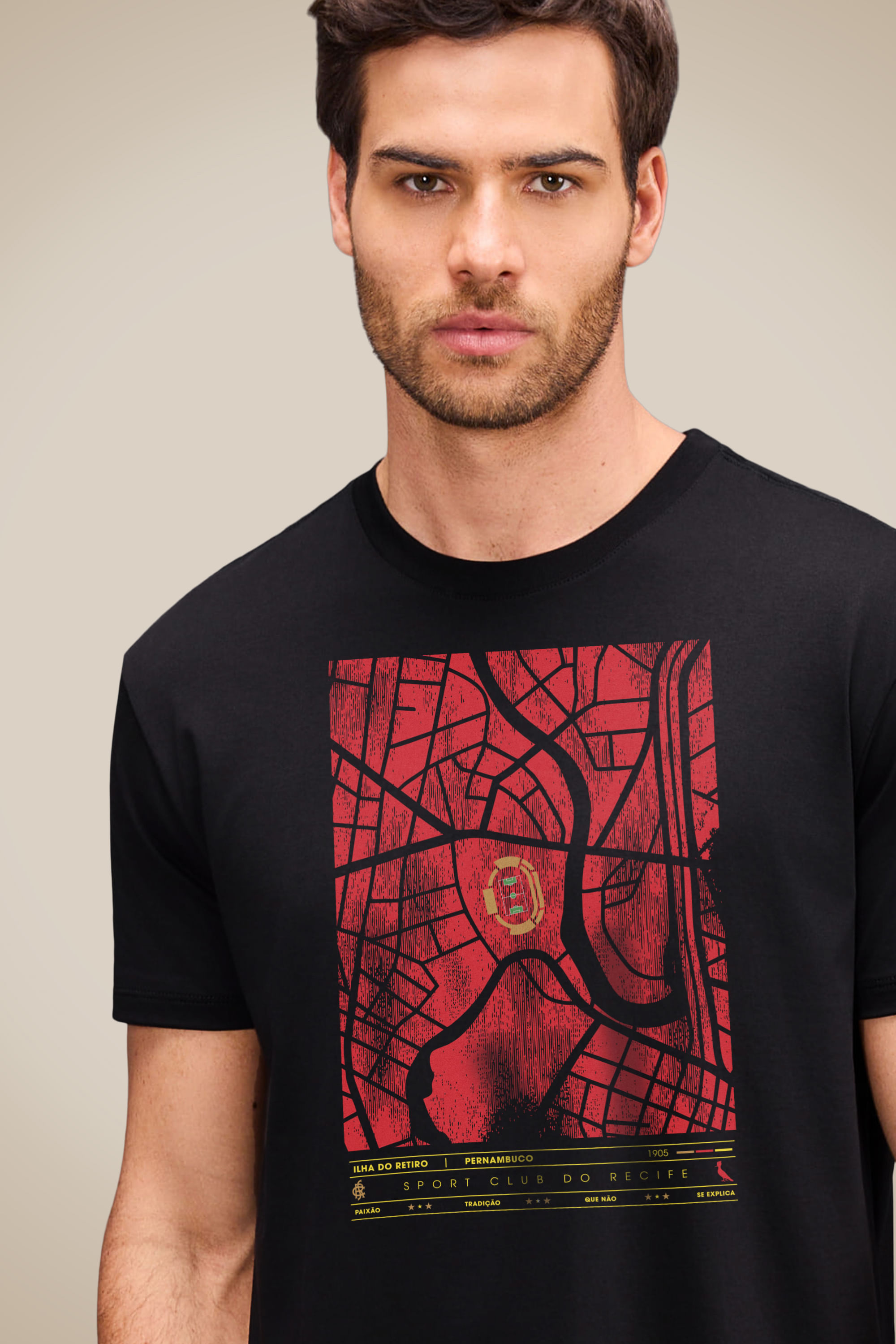 Camiseta Est Mapa Da Ilha Sport Recife