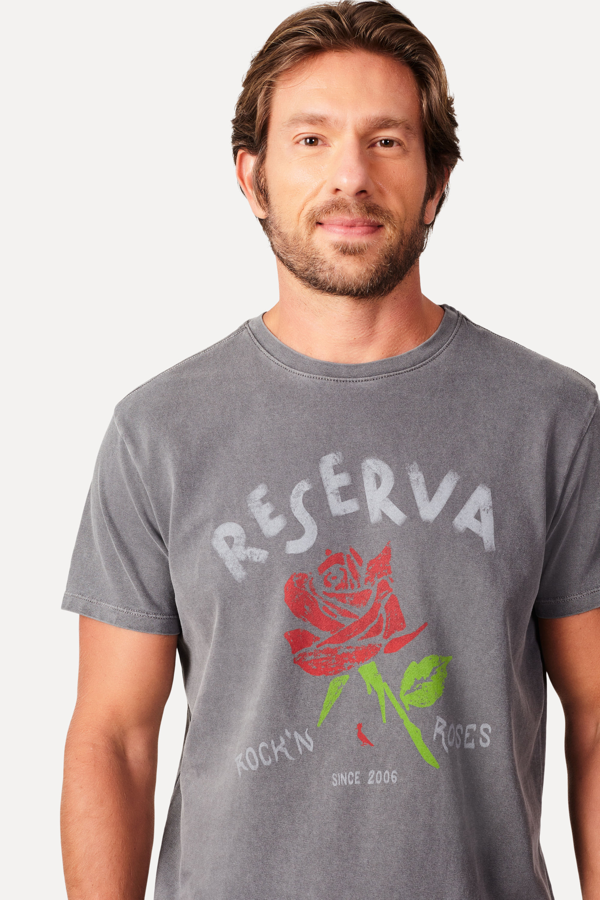 Camiseta Estampada Rock In Roses