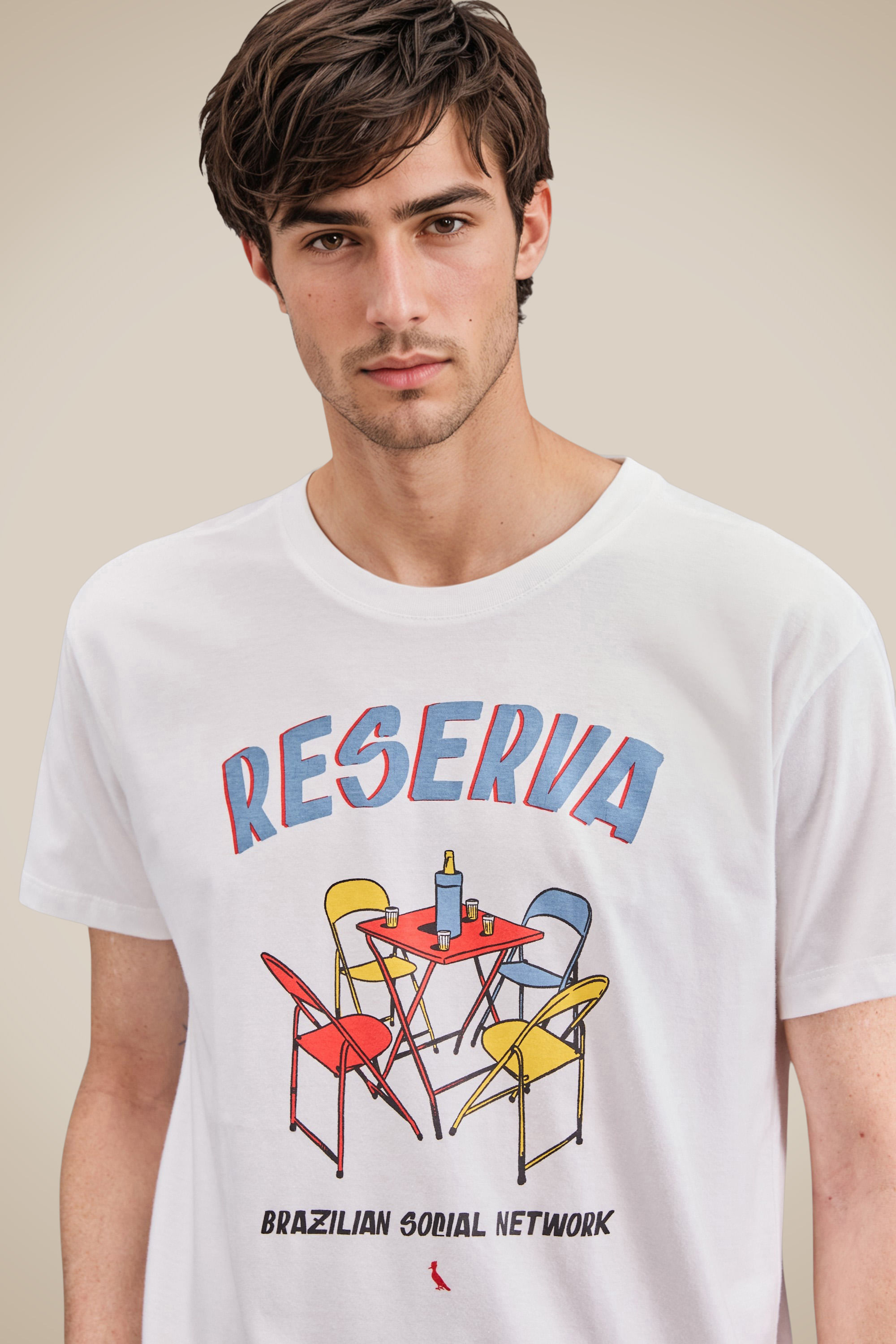 Camiseta Estampada Social Network — Reserva