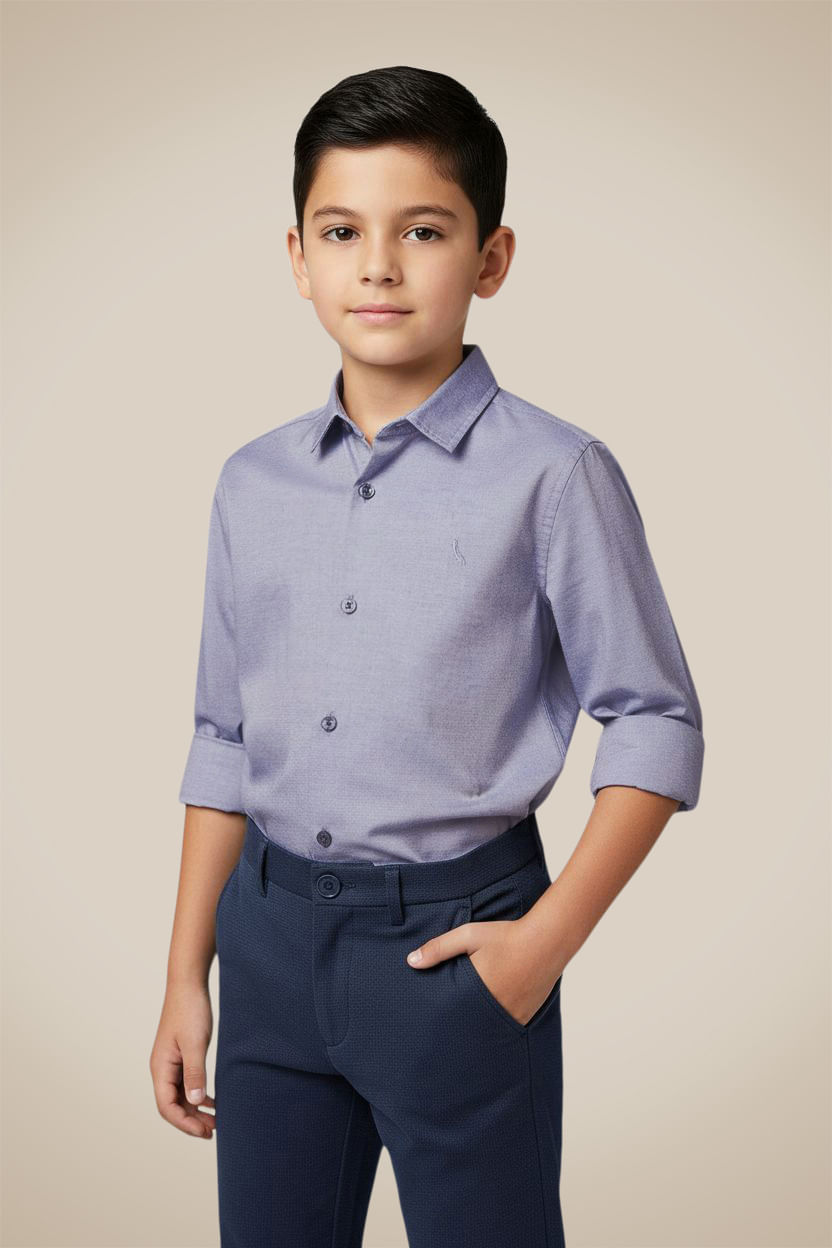 Camisa Mini Ml Comfort Oxford Color