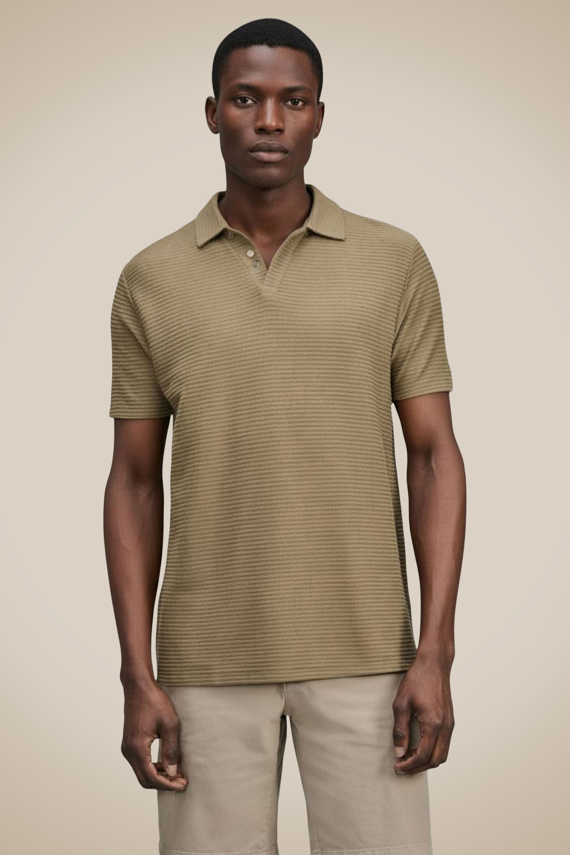 Polo Bata Listrado Oliveiras