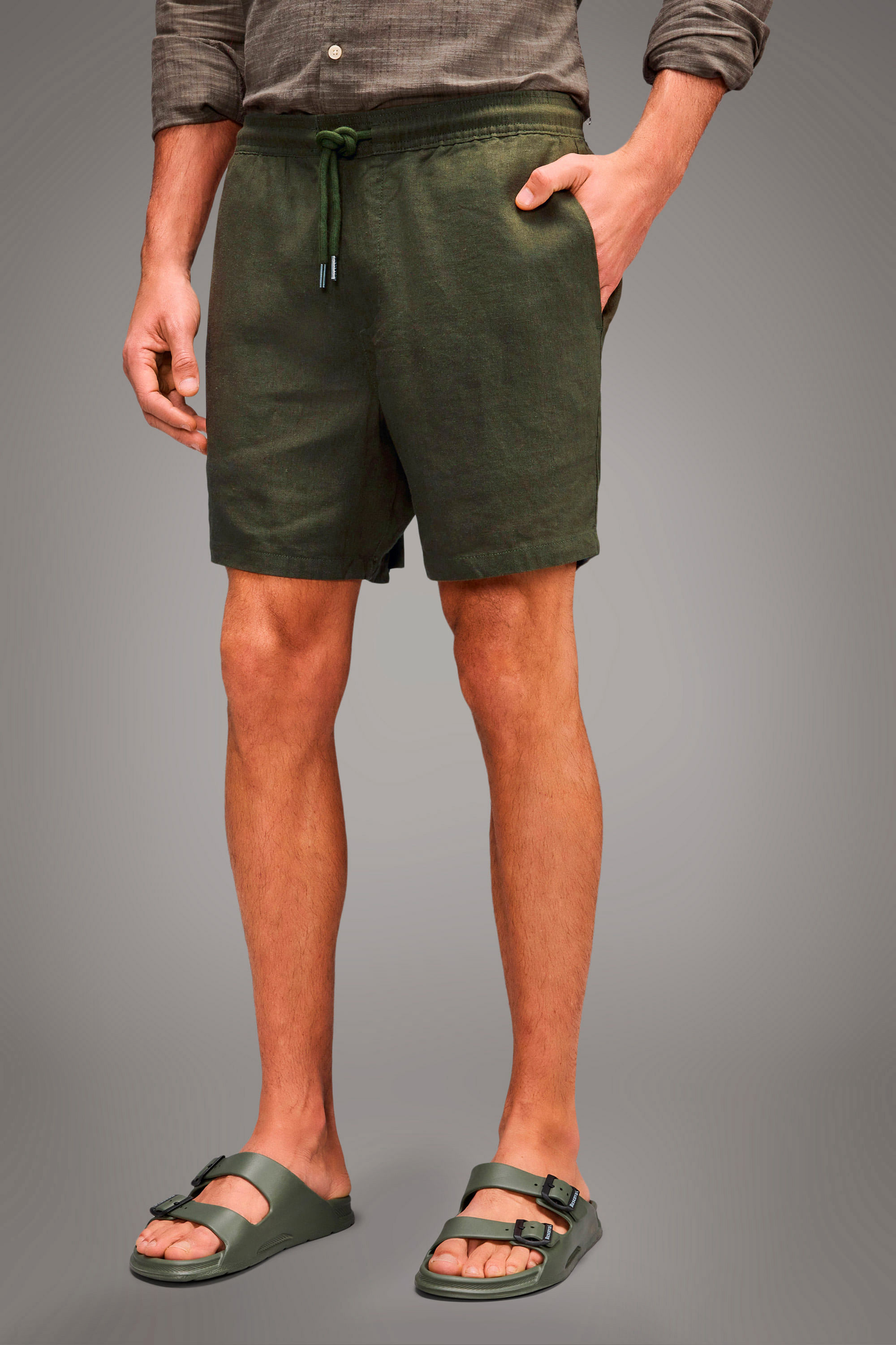 Short Casual Linho Plus