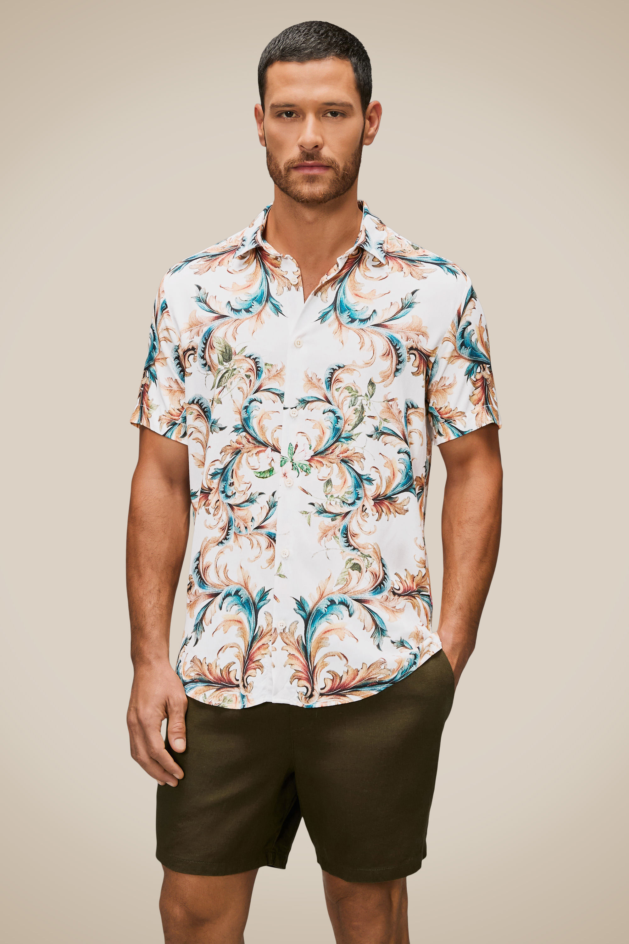 Camisa Mc Estampada Arabescos
