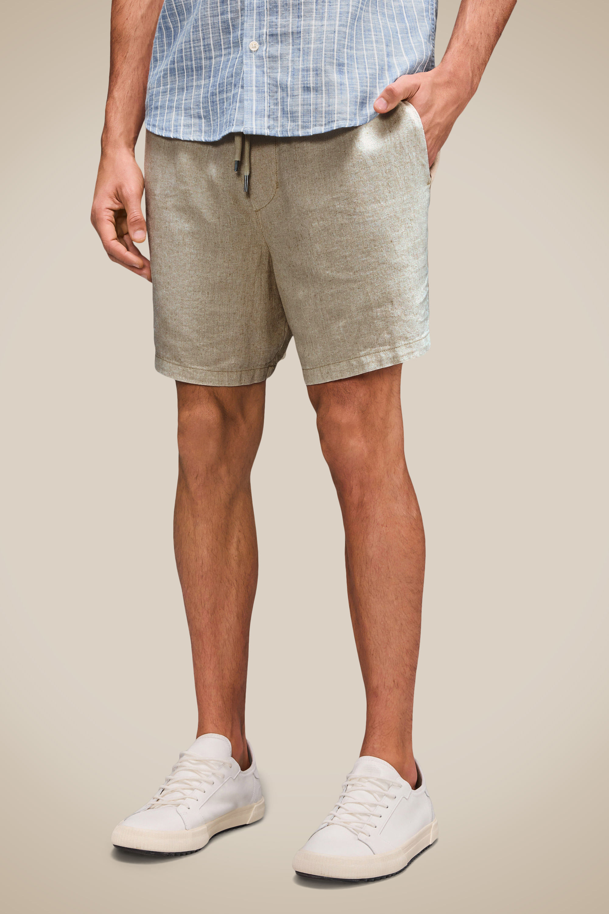 Short Casual Linho Plus