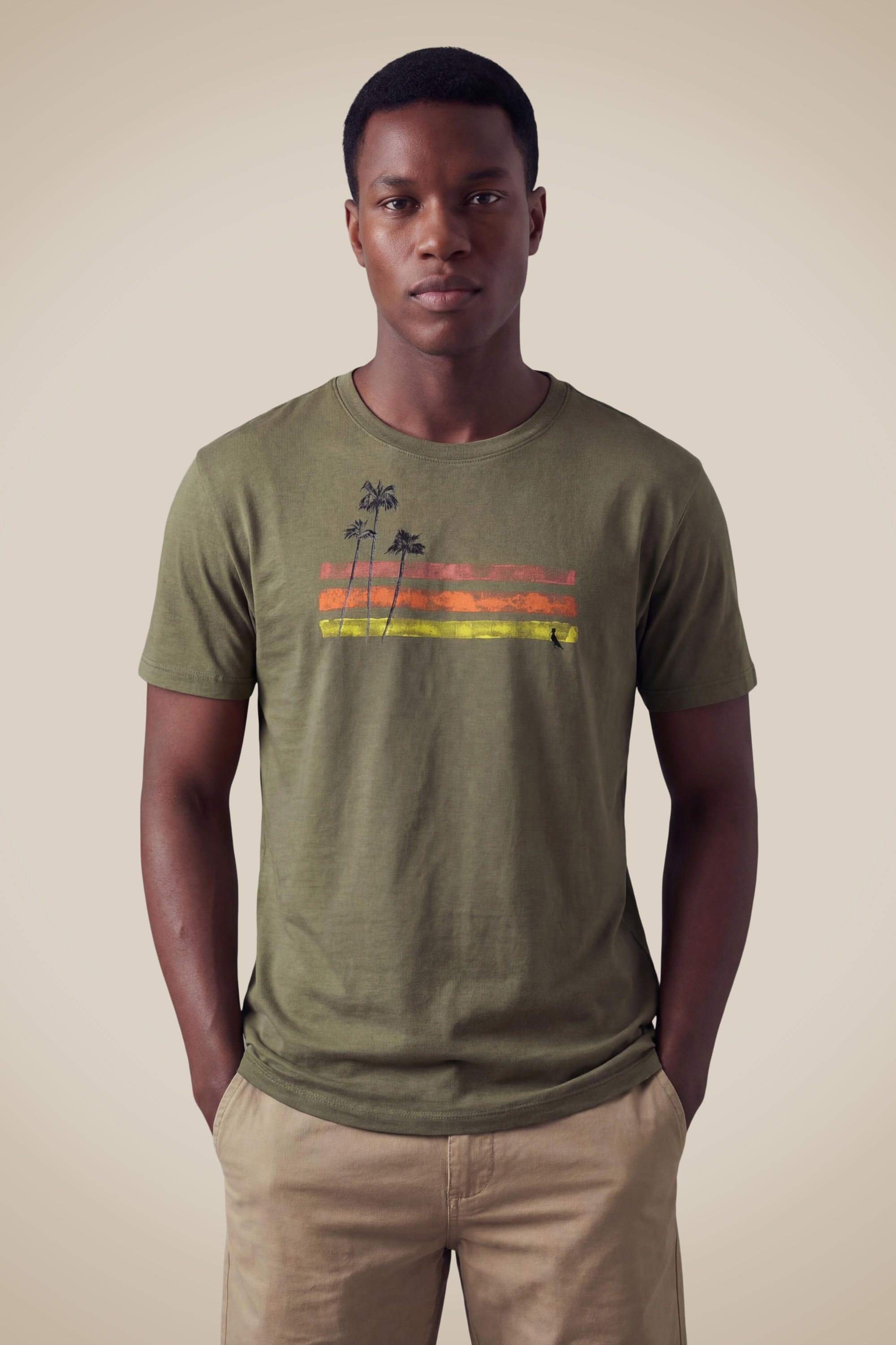 Camiseta Estampada Palm Water