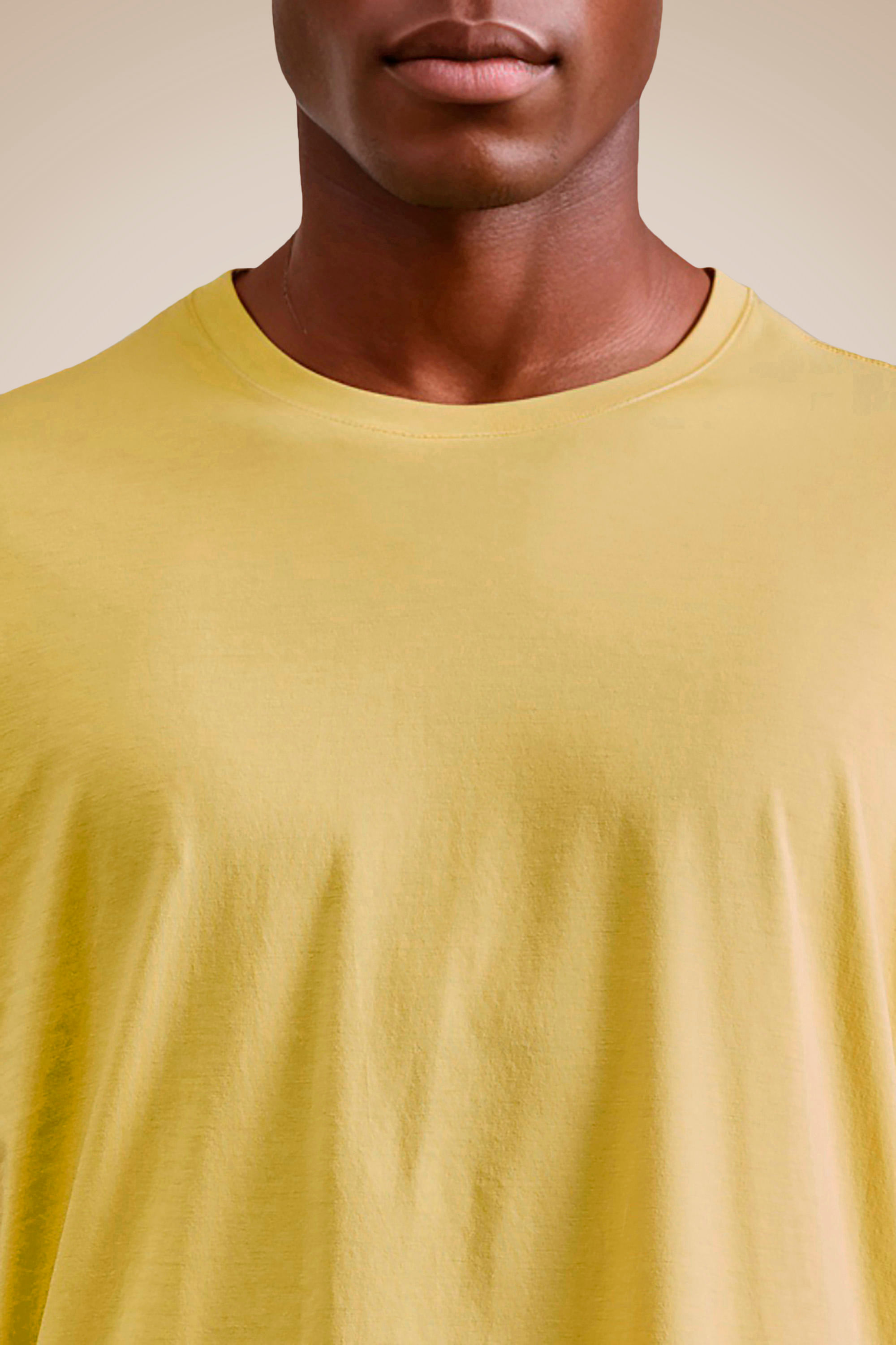 Camiseta Pima Cores - Amarelo Sol - G