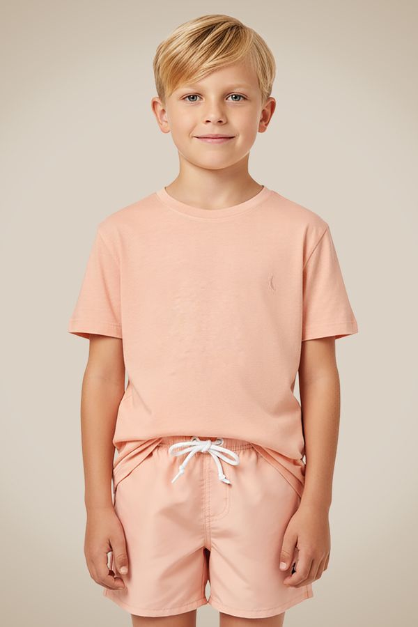 Camiseta Mini Malha Pessego Papaia - 08