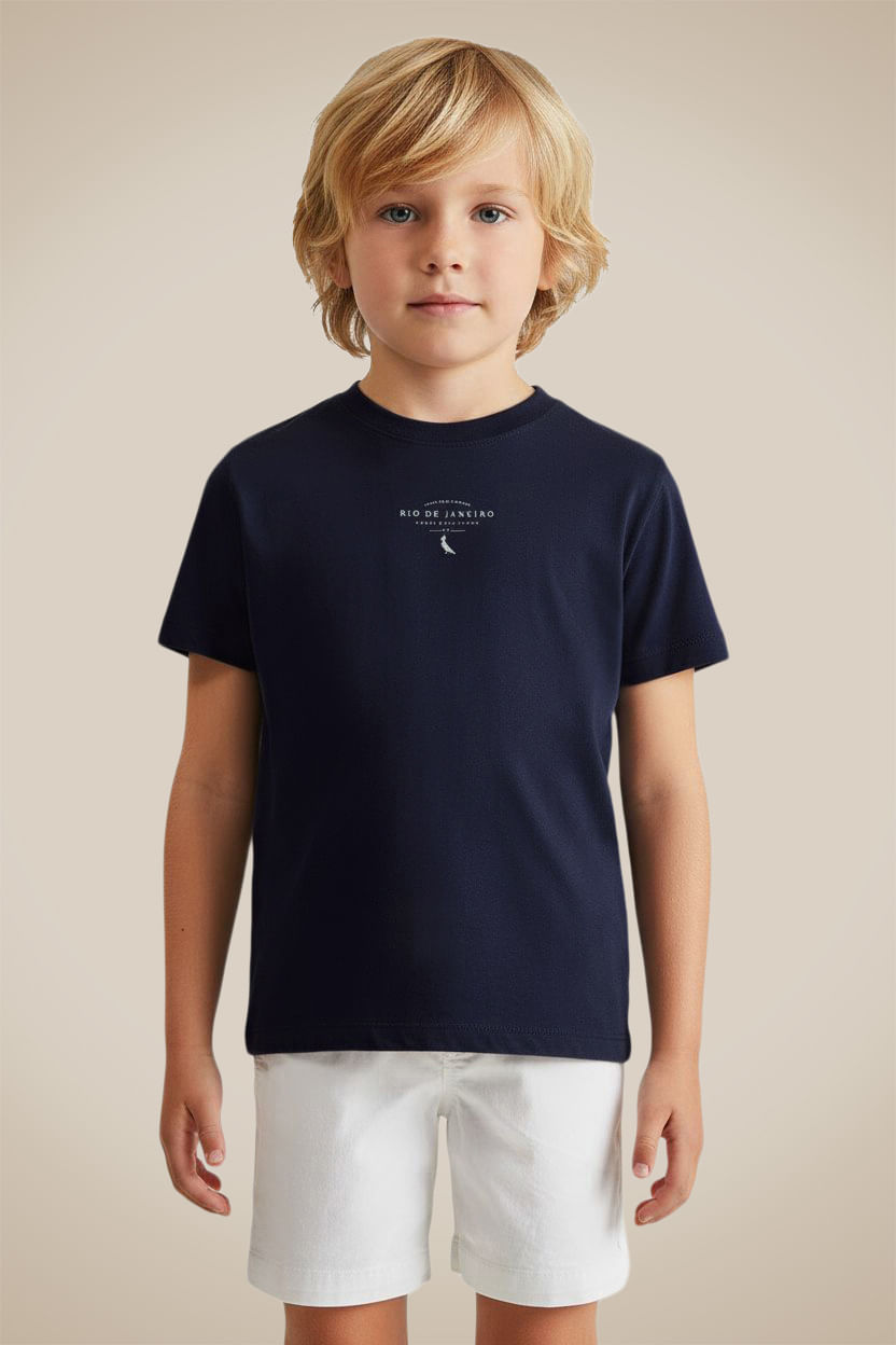Camiseta Mini Estampa Carioca