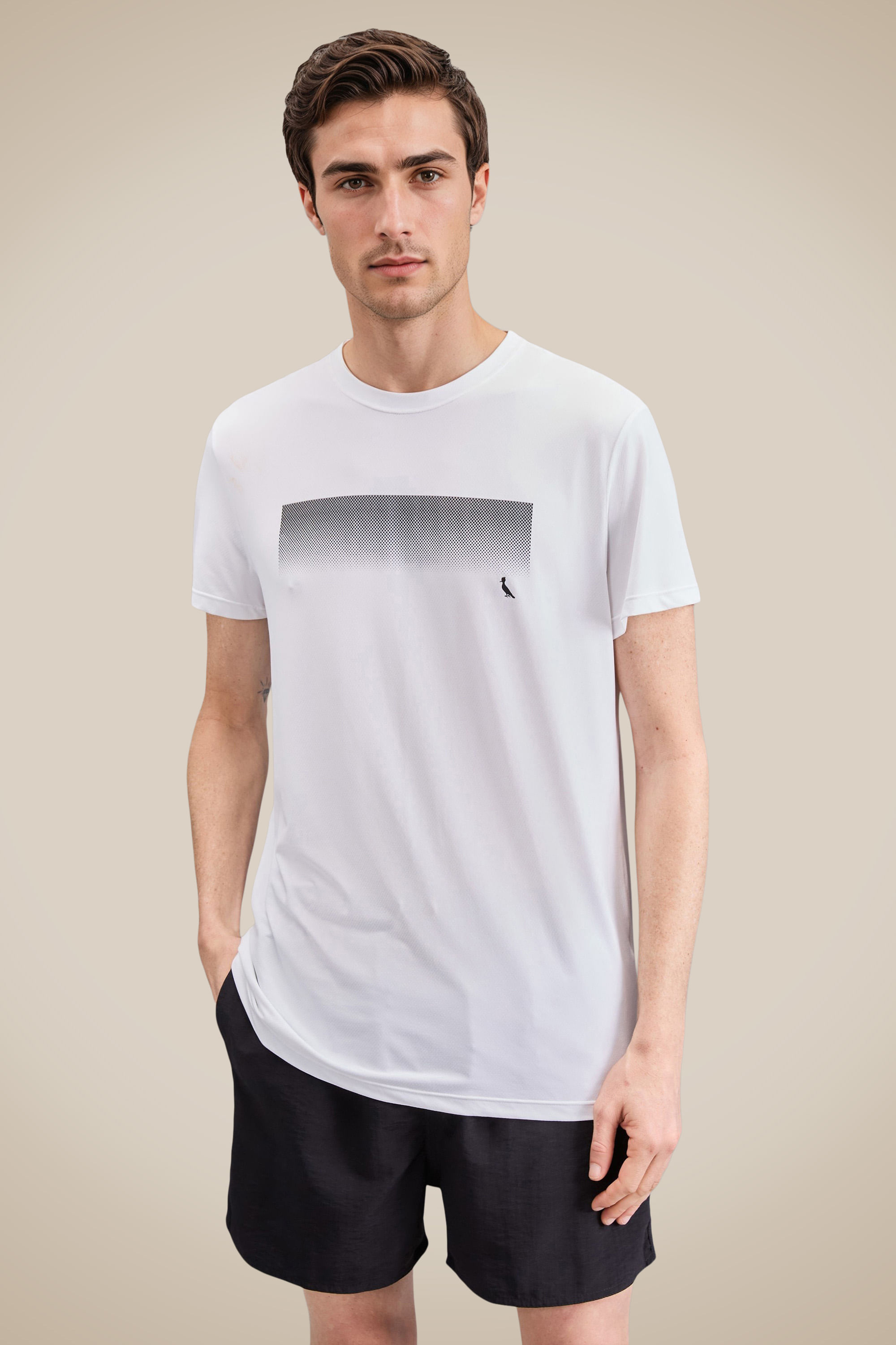 Camiseta Slim Est Listra Pontilhada