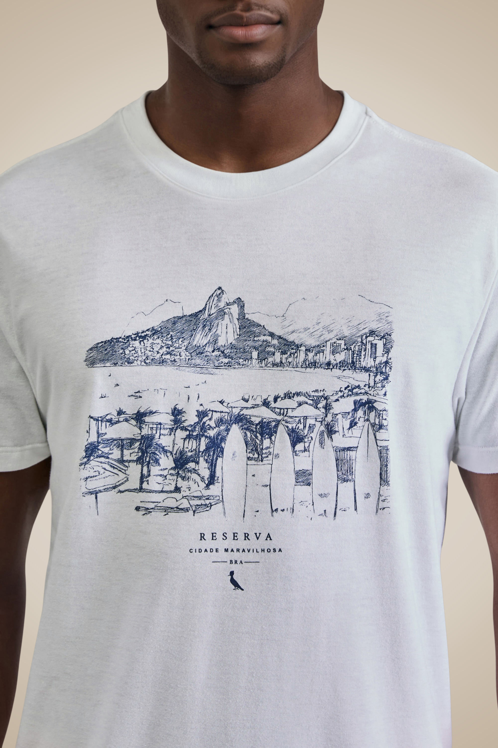Camiseta Estampada Rio Outline Rj