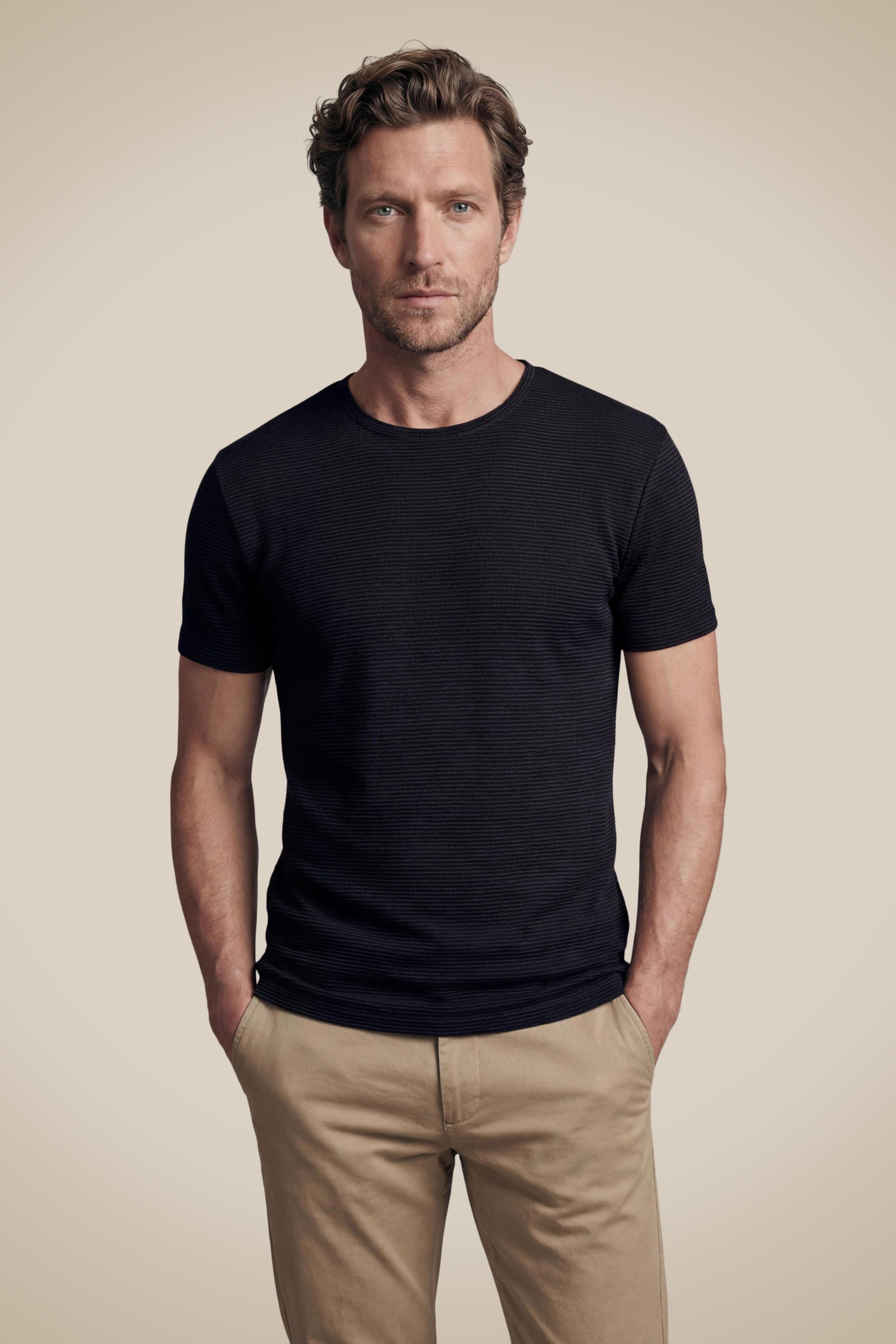Camiseta Slim Listra Modal