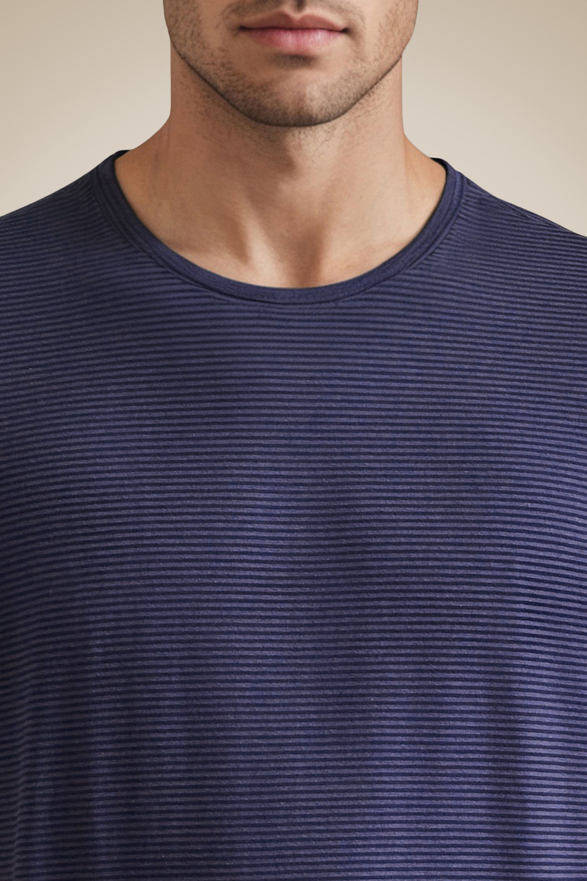 Camiseta Slim Listra Modal