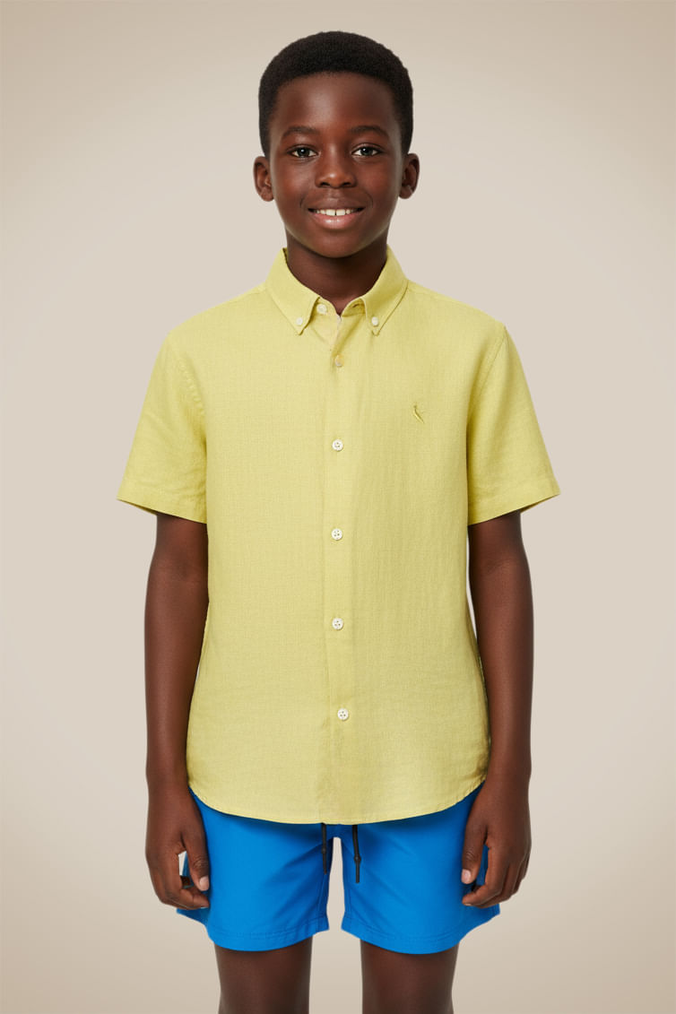 Camisa Mini Mc Tp Linho