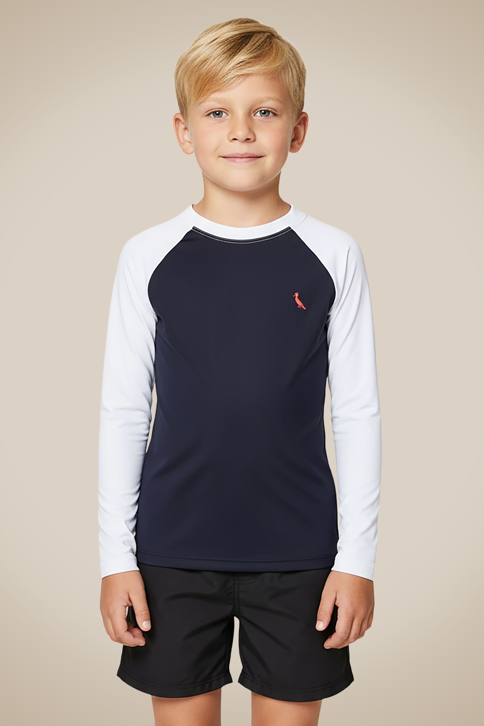 Camiseta Mini Uv Ml Bicolor - Preto - 04