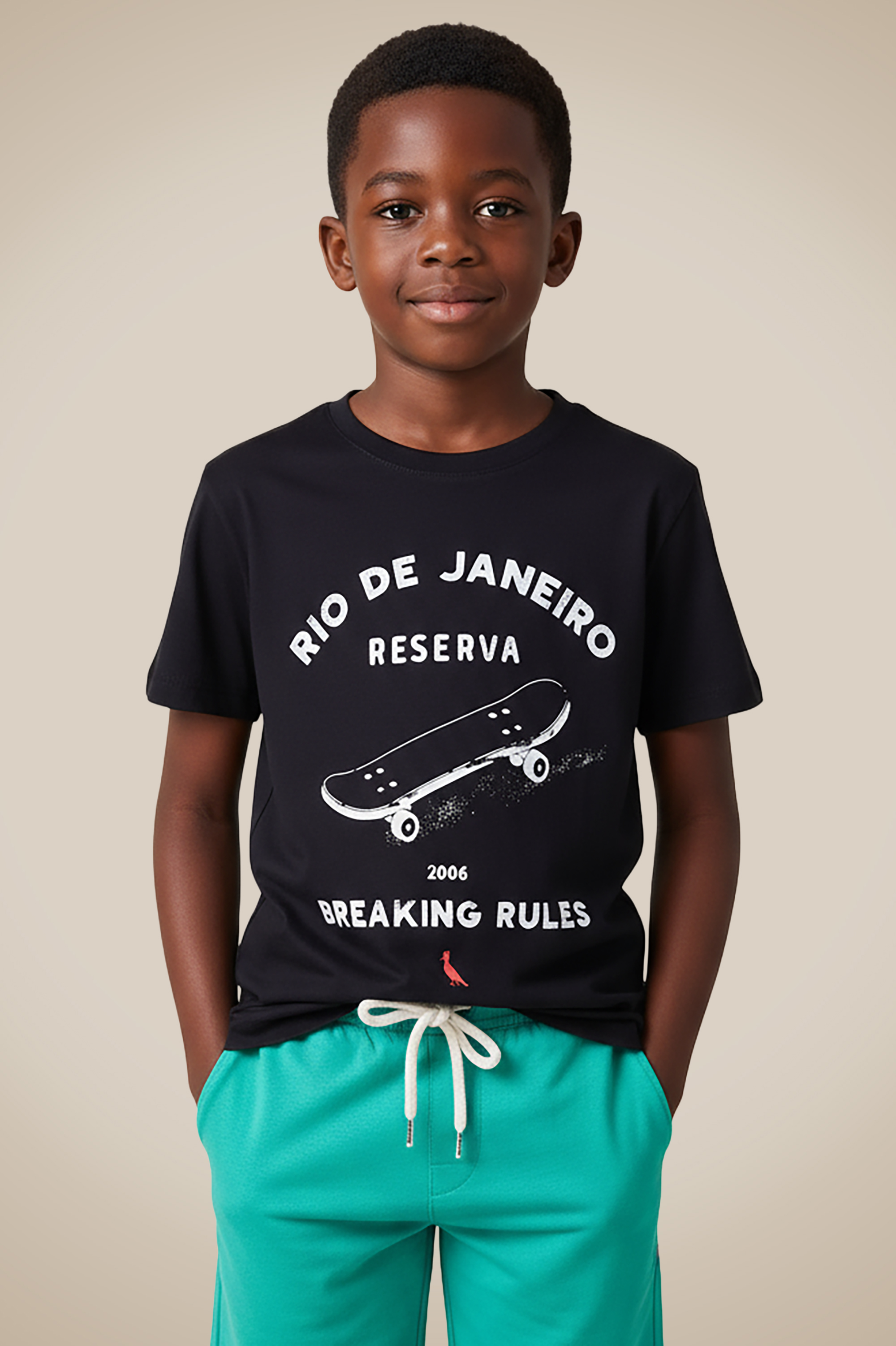 Camiseta Mini Estampa Breaking Rules