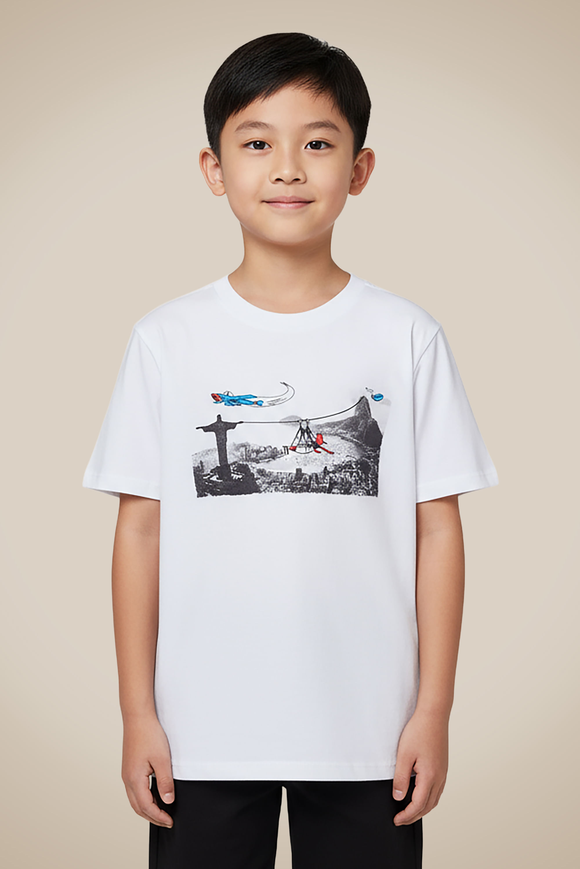 Camiseta Mini Estampada Bracos Abertos