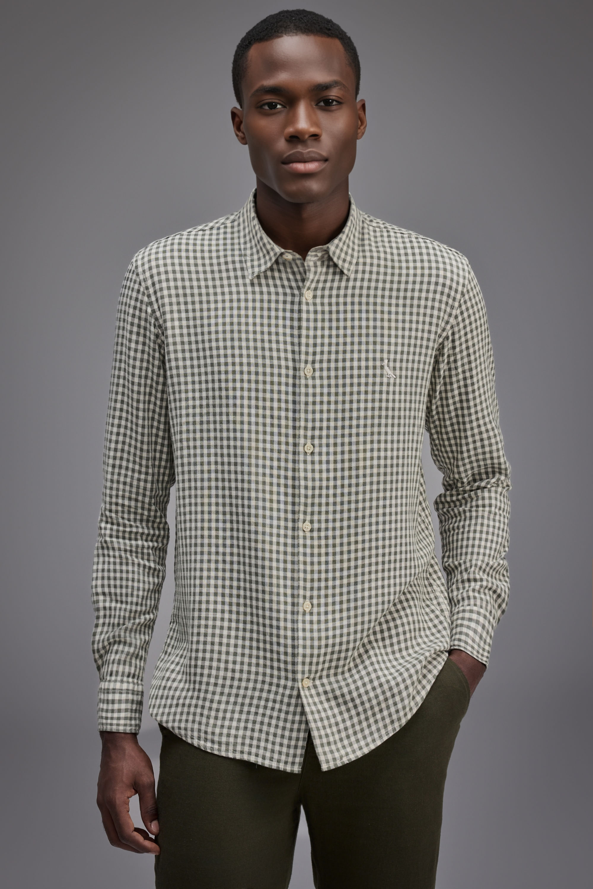 Camisa Ml Linho Xadrez Faroeste