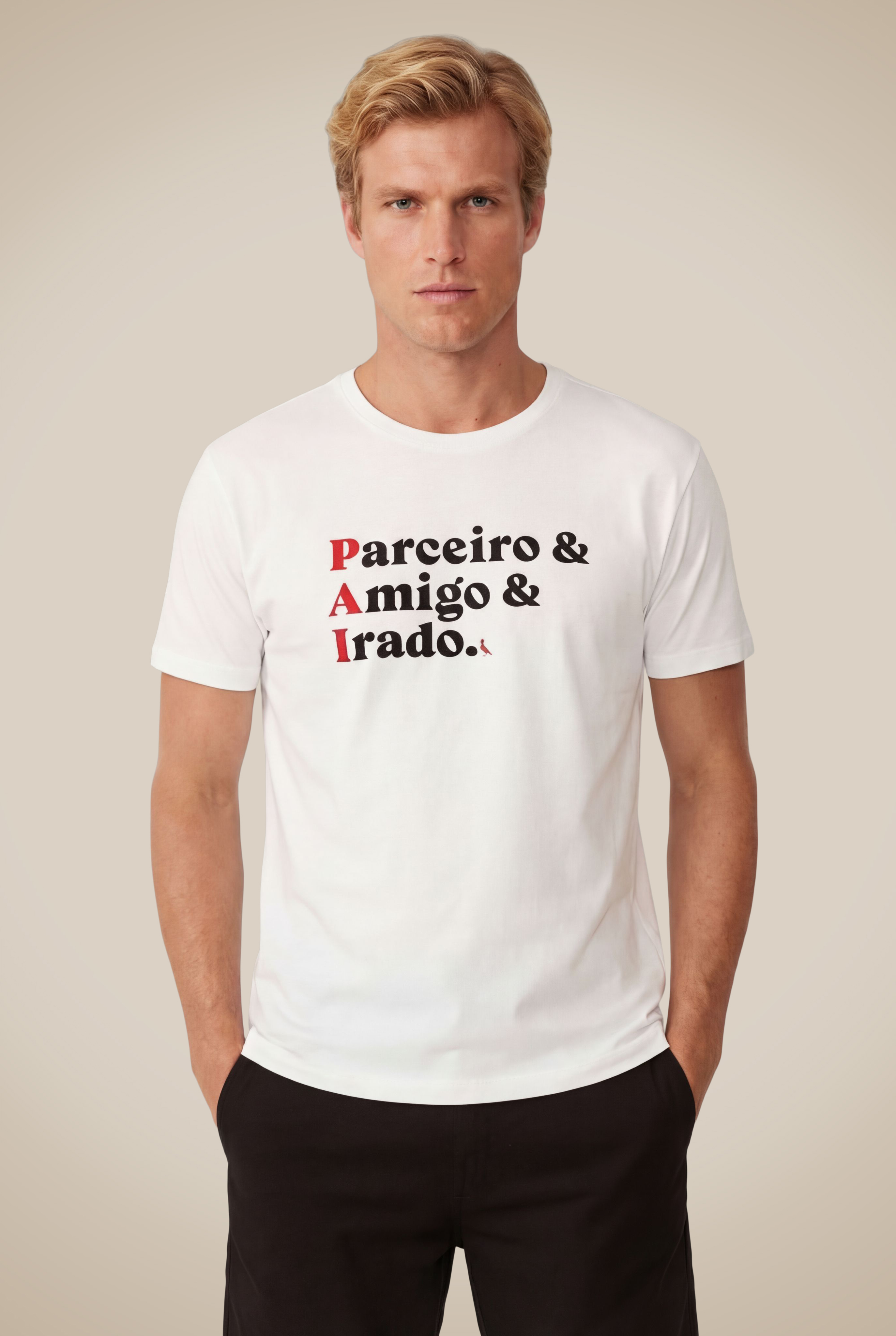 Camiseta Estampada Parceiro & Amigo