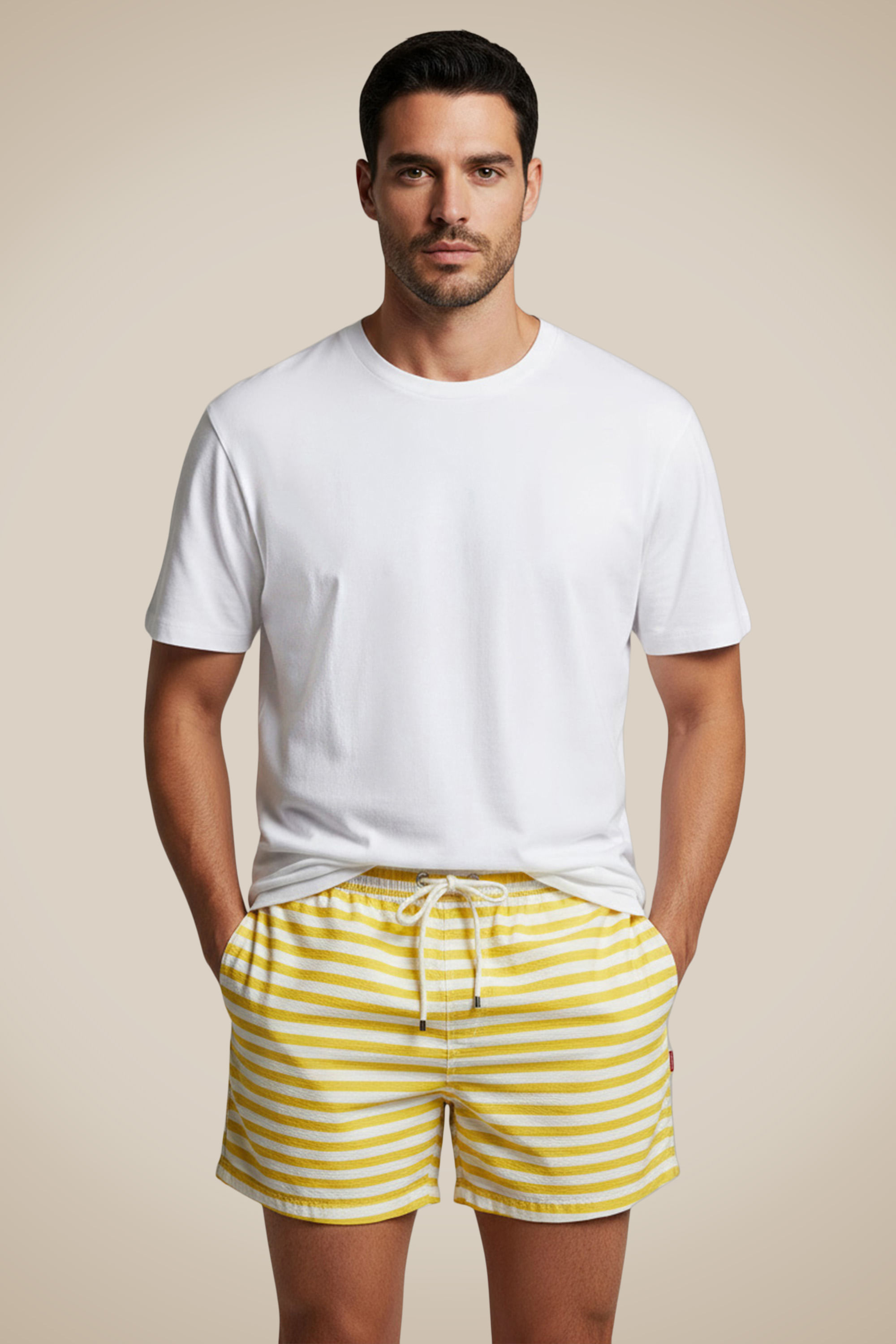 Short Praia Elastico Hamptons Horizontal