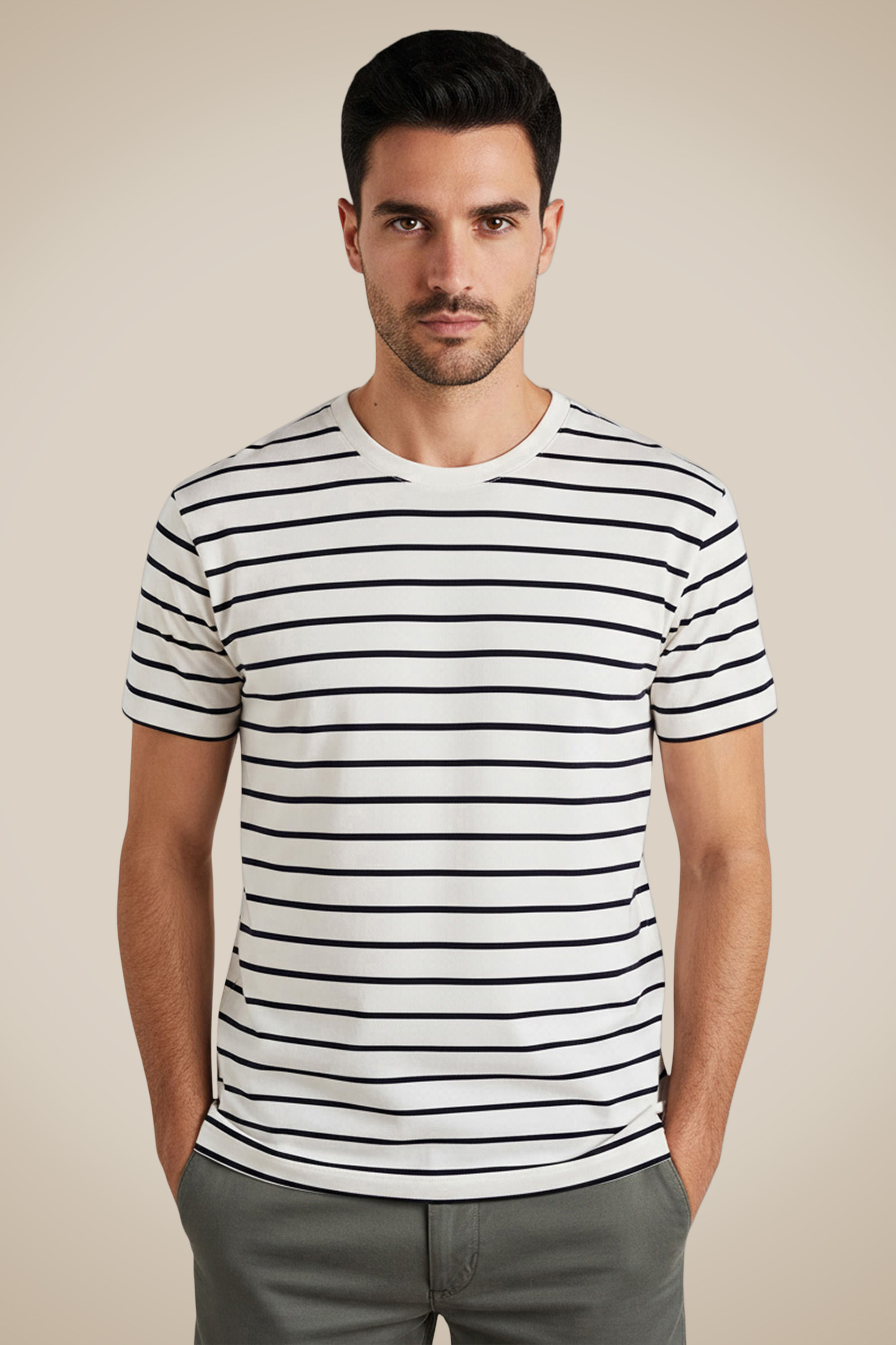 Camiseta Malhao Listrado Navy